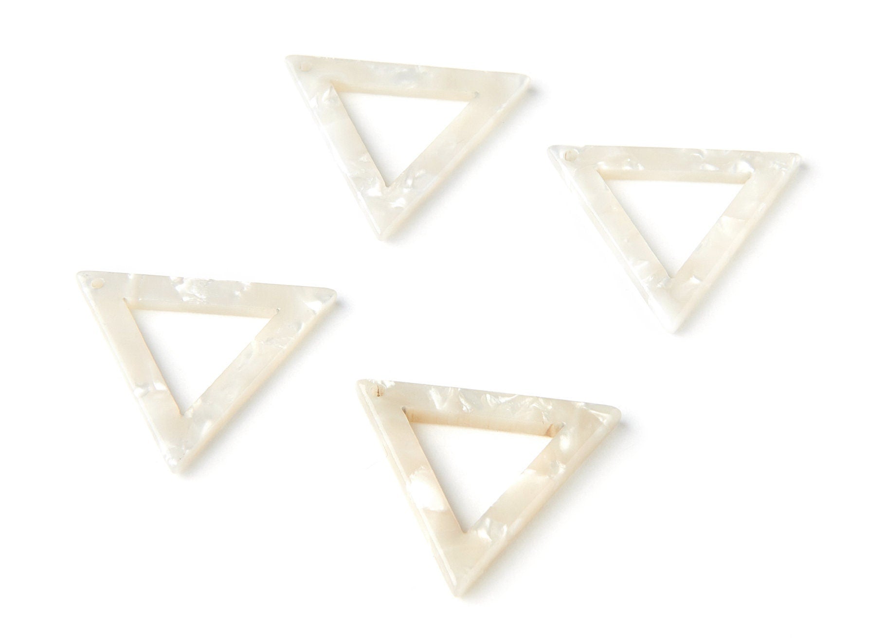Acetate Triangle Charms - Triangle Earrings and Pendant - Earring Findings - Jewelry Supplies - Color Code: A30 - 22x25x2.5mm - AC1034C - DOMEDBAZAAR