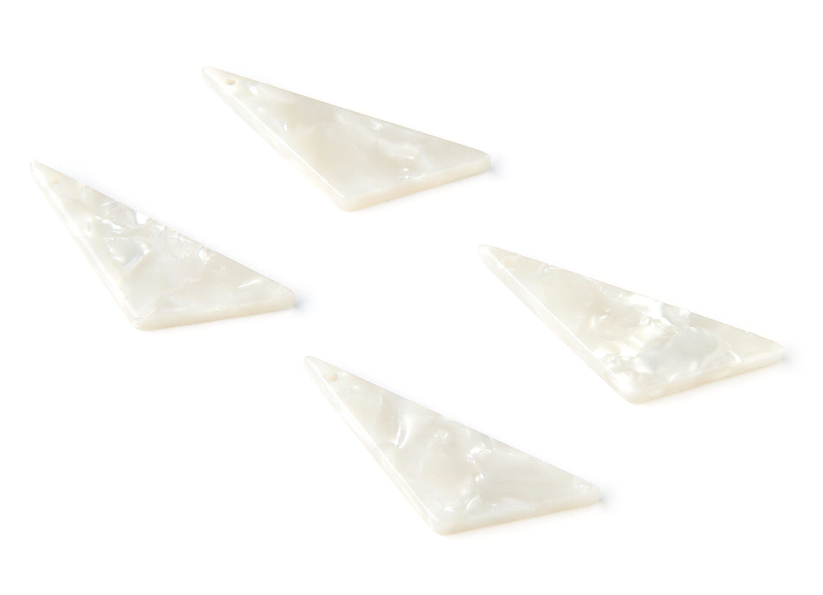 Acetate Triangle Charms - Triangle Earrings and Pendant - Earring Findings - Jewelry Supplies - Color Code: A12 - 40x11.5x2.5mm - AC1038C - DOMEDBAZAAR