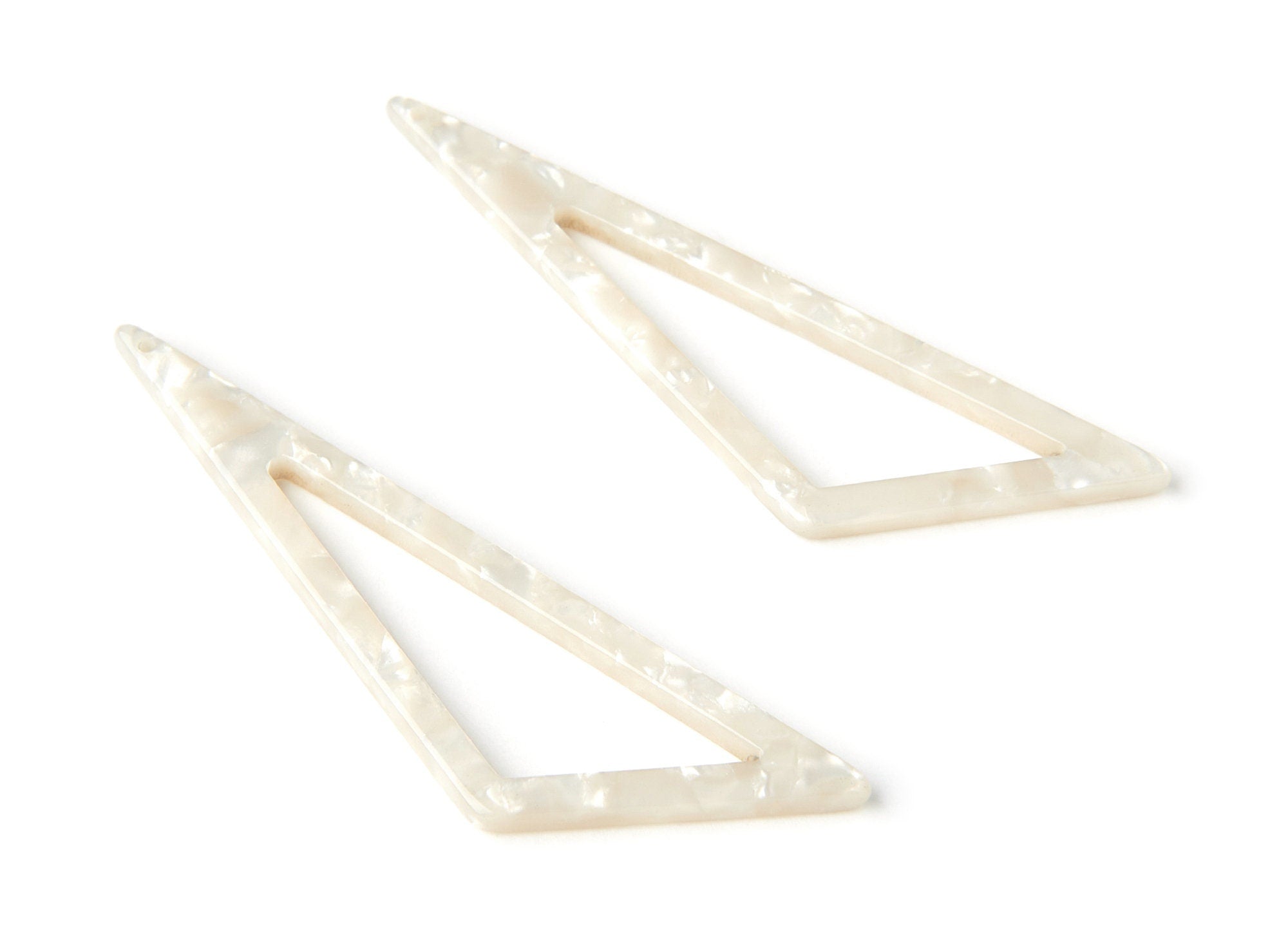 Acetate Triangle Charms - Triangle Earrings and Pendant - Earring Findings - Jewelry Supplies - Color Code: A30 - 64x18x2.5mm - AC1040A - DOMEDBAZAAR