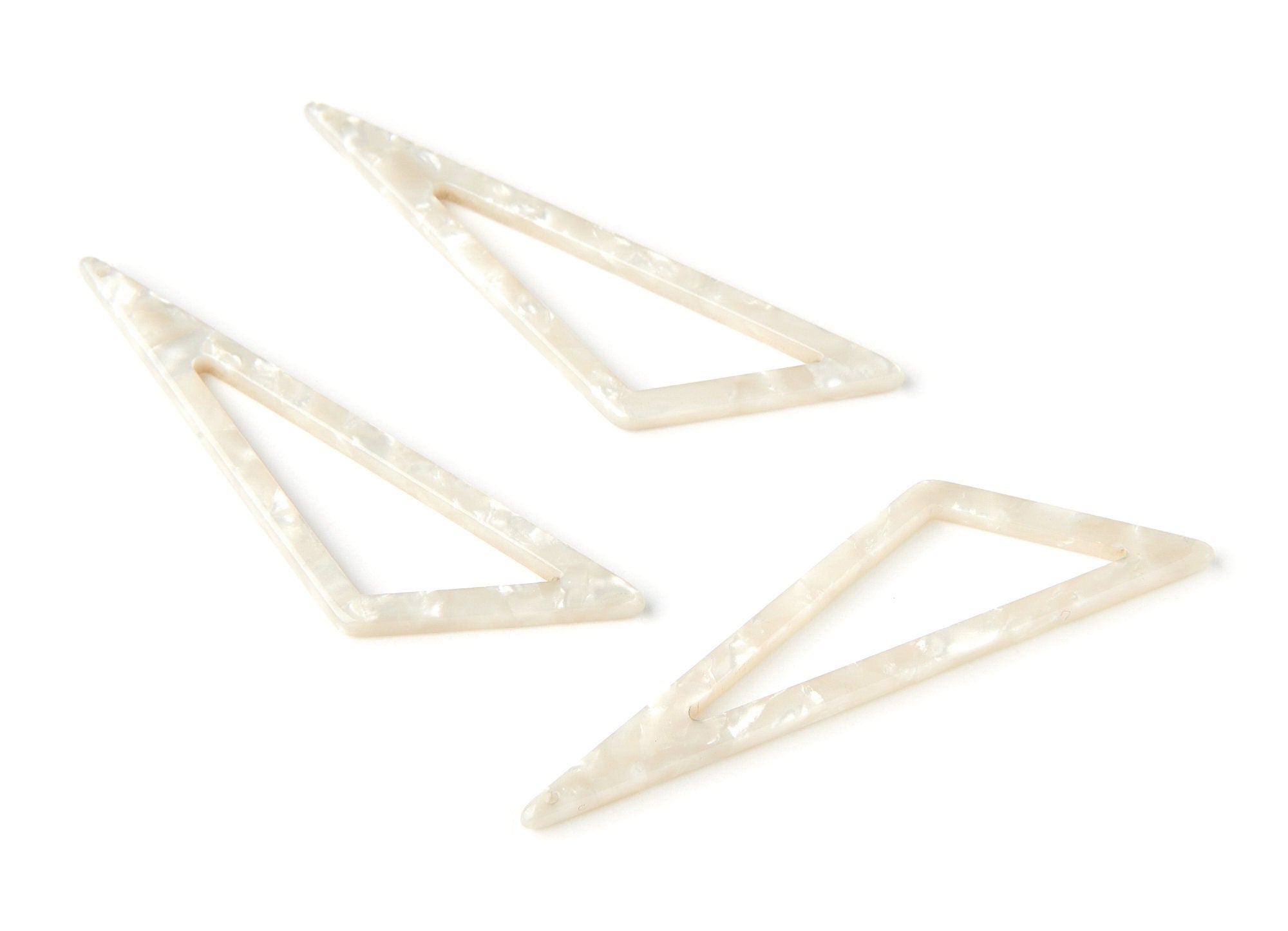 Acetate Triangle Charms - Triangle Earrings and Pendant - Earring Findings - Jewelry Supplies - Color Code: A30 - 64x18x2.5mm - AC1040A - DOMEDBAZAAR
