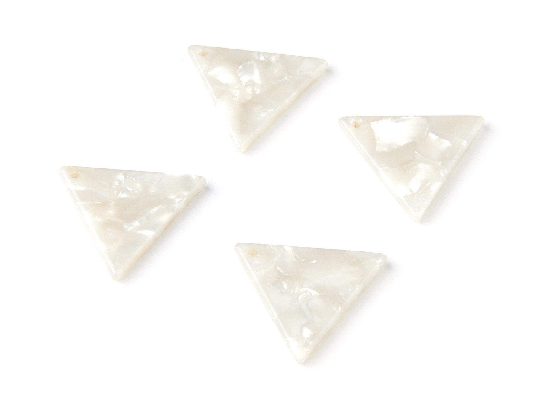Acetate Triangle Charms - Triangle Earrings and Pendant - Earring Findings - Jewelry Supplies - 19x22x2.5mm - AC1042A - DOMEDBAZAAR