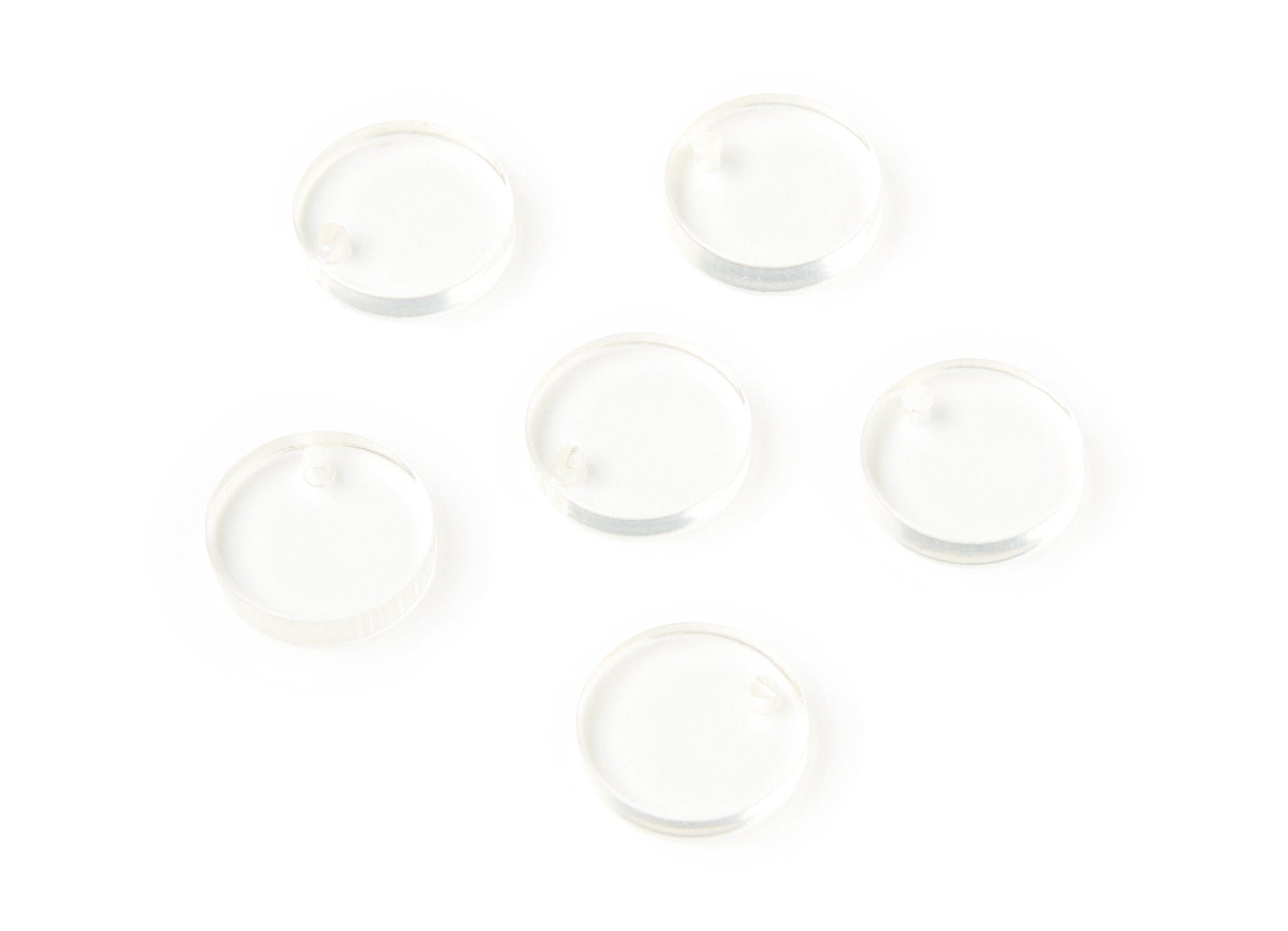 Acrylic Round Earring Charms - Acrylic Circle Pendant - Earring Findings - Jewelry Supplies -Color Code: A63 - 13,75x13,75x2,92mm - AC1287J - DOMEDBAZAAR