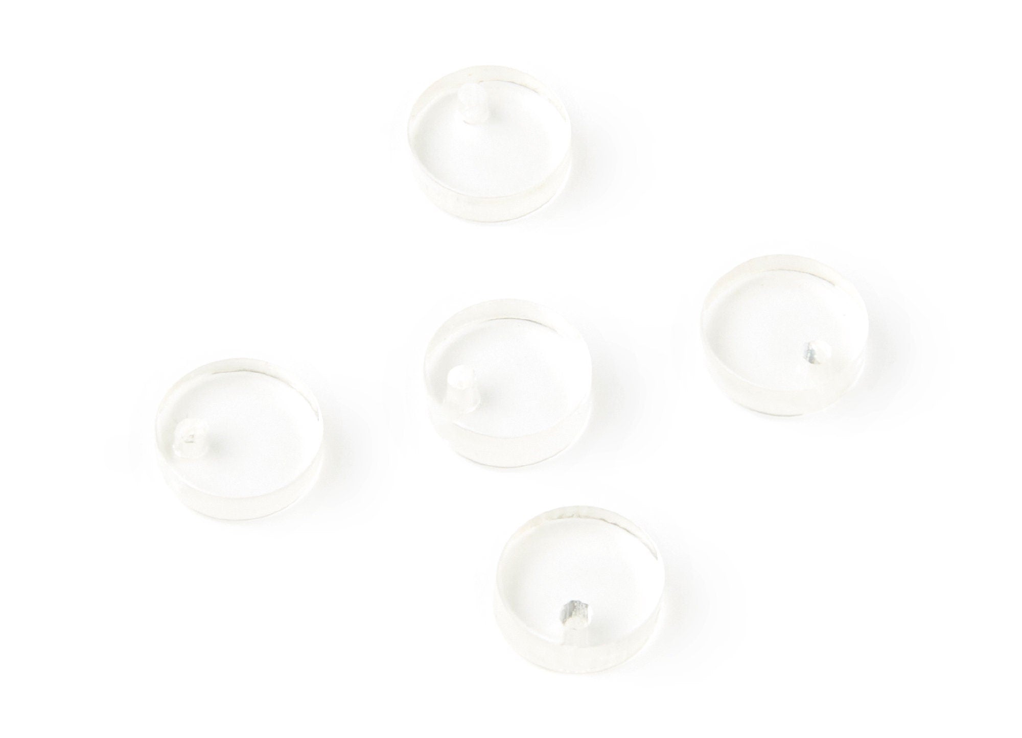 Acrylic Round Earring Charms - Circle Shaped Pendant - Earring Findings - Jewelry Supplies - Color Code: A63- 9x9x3mm - AC1151S - DOMEDBAZAAR