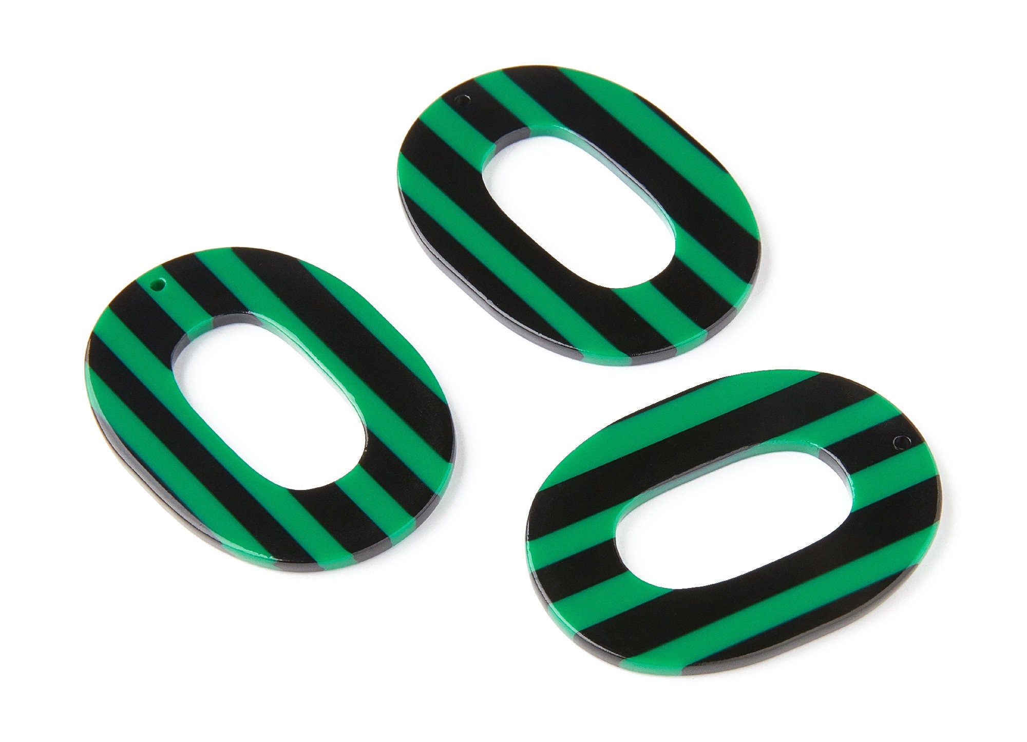 Acetate Oval Charms - Oval Earrings and Pendant - Earring Findings - Jewelry Supplies - Color Code: A74 - 47x35x2.5mm - AC1065Ak - DOMEDBAZAAR
