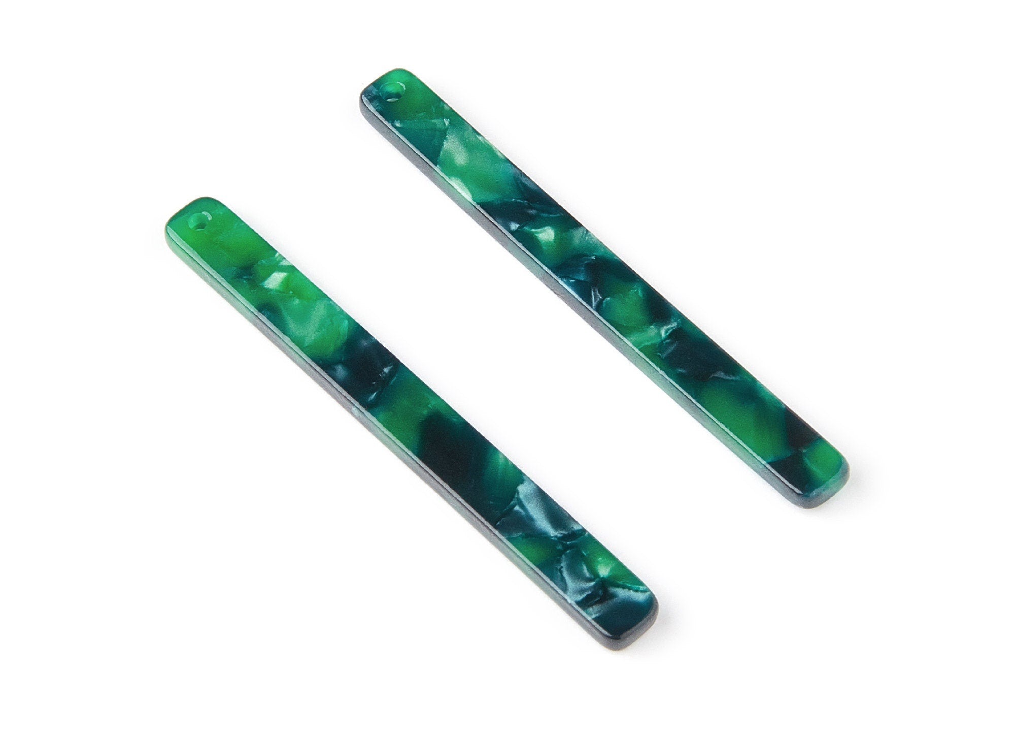 Acetate Strip Earring Charms - Acrylic Strip Pendant - Earring Findings - Jewelry Supplies - Color Code: A13 - 56,65x5.7x2,5mm - AC1286D - DOMEDBAZAAR