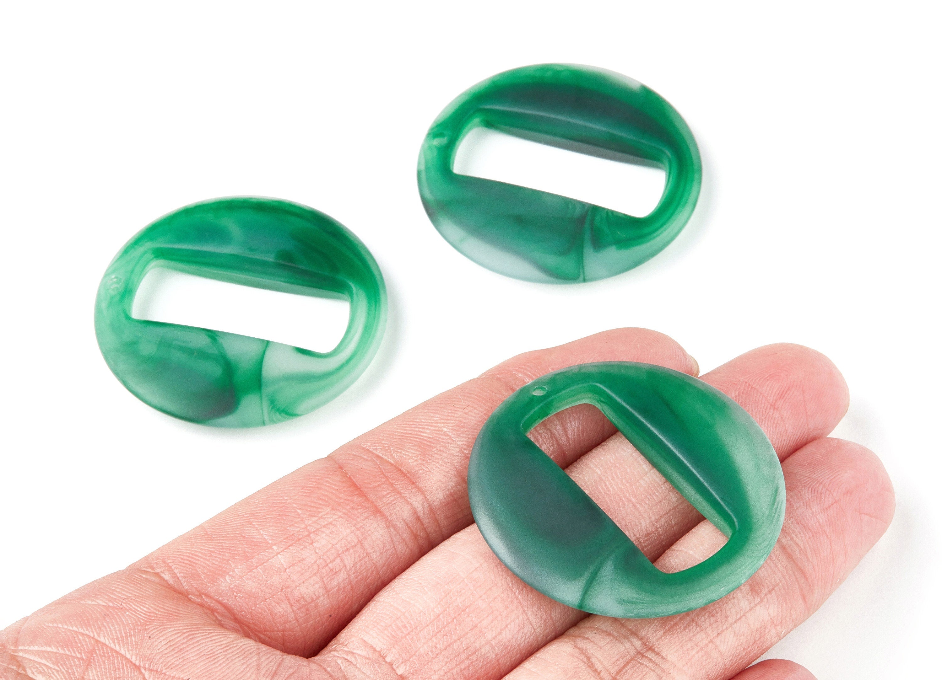 Resin Charms - Matte Resin Earrings - Round Circle Shaped - Rectangle Shaped - Jewelery Making - 39.06x39.06x6.86mm - AC1274J - DOMEDBAZAAR