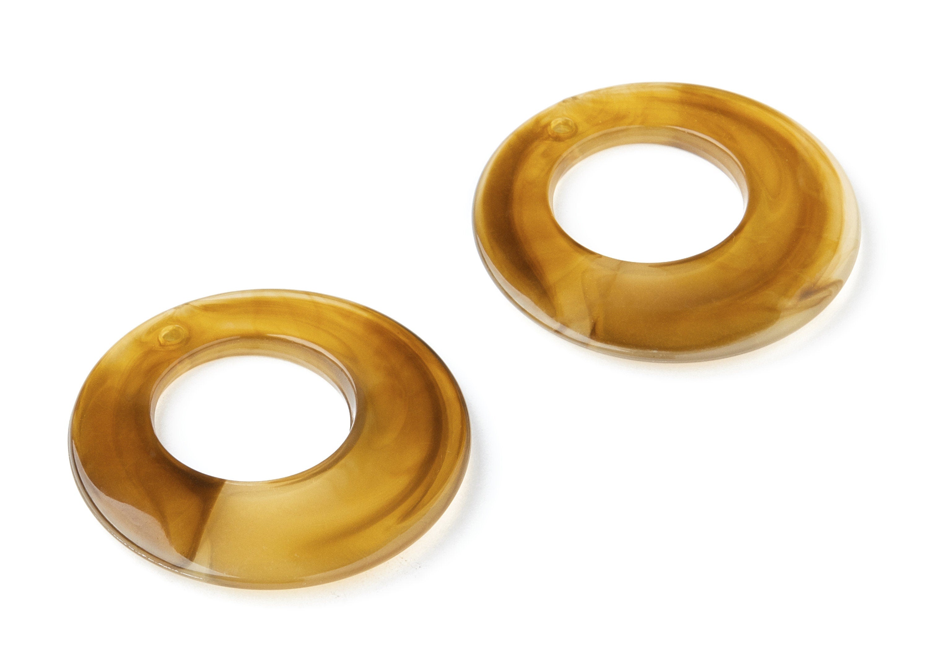 Resin Charms - Resin Earrings - Circle Shaped Earrings Charms - Earring Findings - Jewelery Making - 38x38x4,83mm - AC1275J - DOMEDBAZAAR