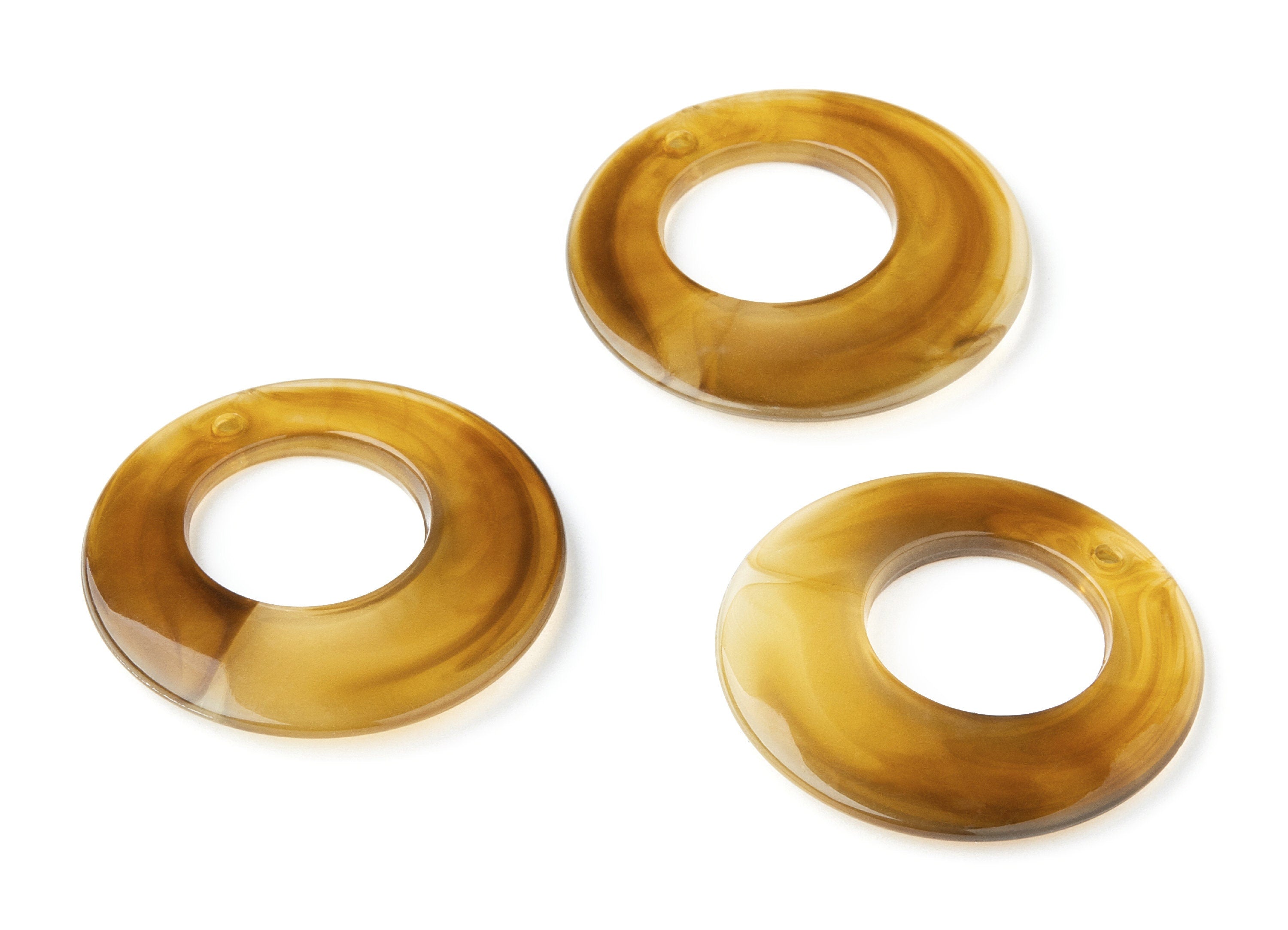 Resin Charms - Resin Earrings - Circle Shaped Earrings Charms - Earring Findings - Jewelery Making - 38x38x4,83mm - AC1275J - DOMEDBAZAAR