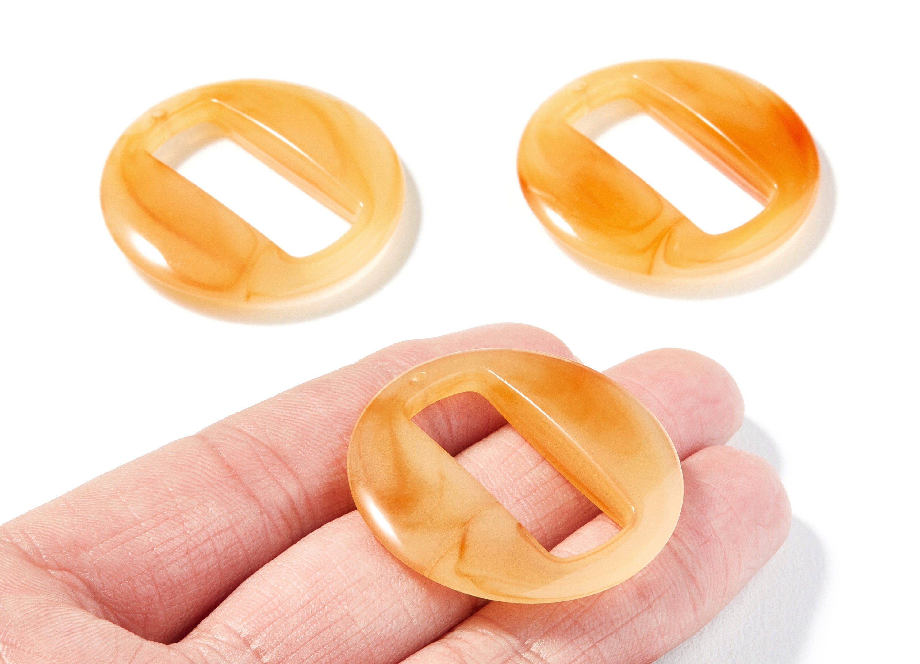 Resin Charms - Resin Earrings - Round Circle Shaped - Rectangle Shaped - Earring Findings - Jewelery Making - 39.06x39.06x6.86mm - AC1274C - DOMEDBAZAAR