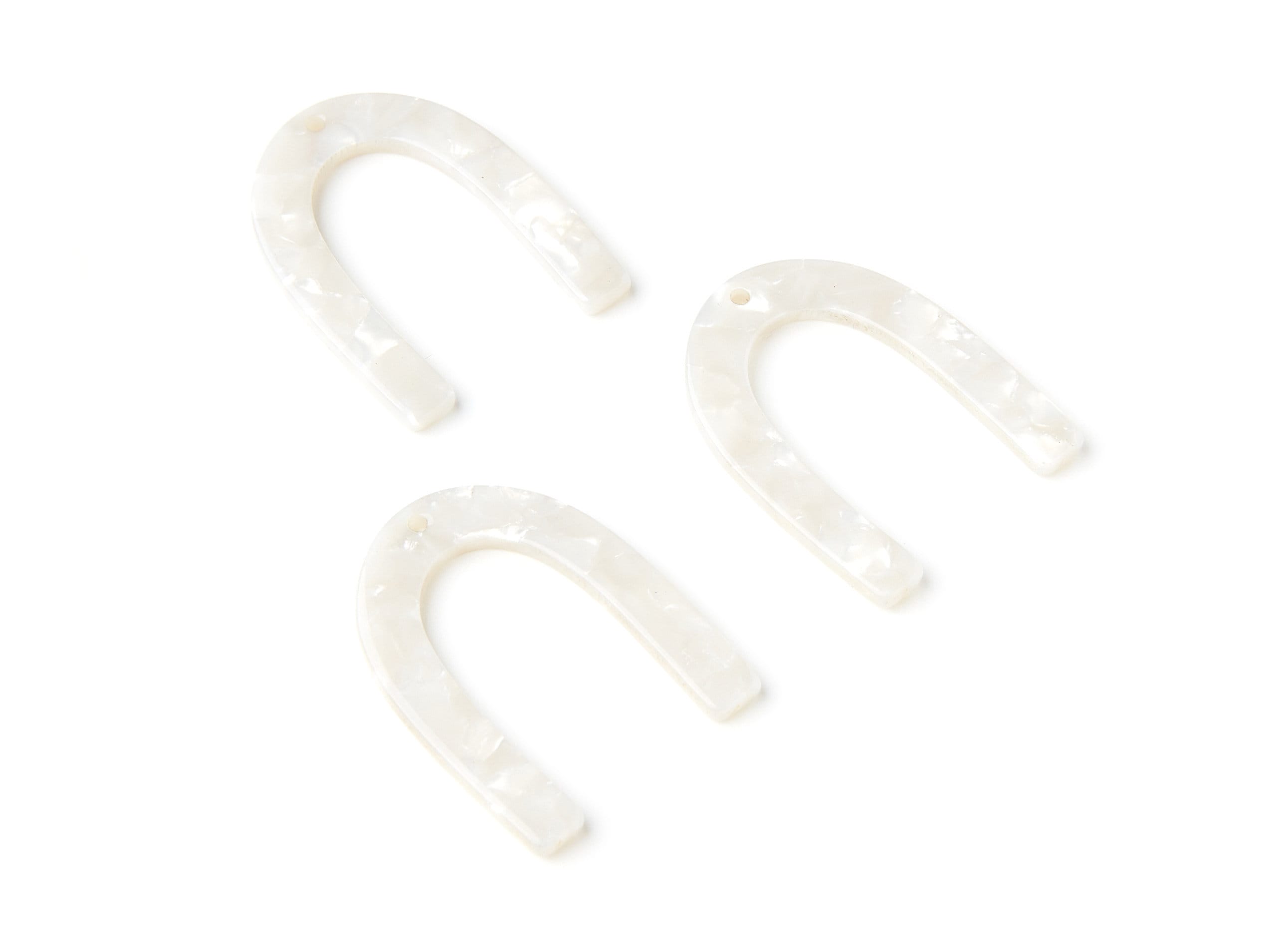 Acetate U Charm - U Earring and Pendant - Earring Findings - Jewelry Supplys - Color Code: A12 - 34.61x26.25x2.55mm - AC1114DD - DOMEDBAZAAR