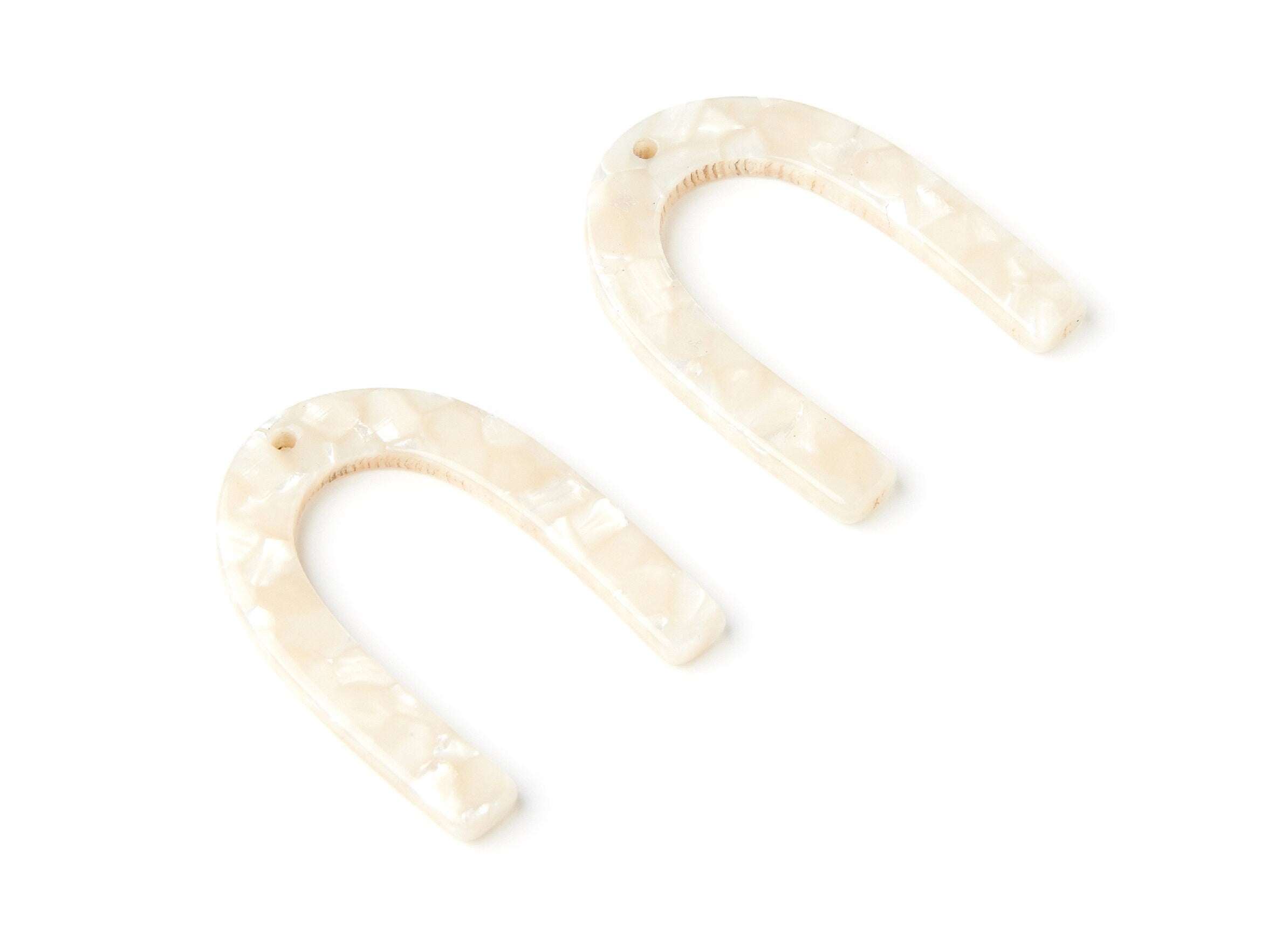 Acetate U Charm - U Earring and Pendant - Earring Findings - Jewelry Supplys - Color Code: A33 - 34.61x26.25x2.55mm - AC1114ZC - DOMEDBAZAAR