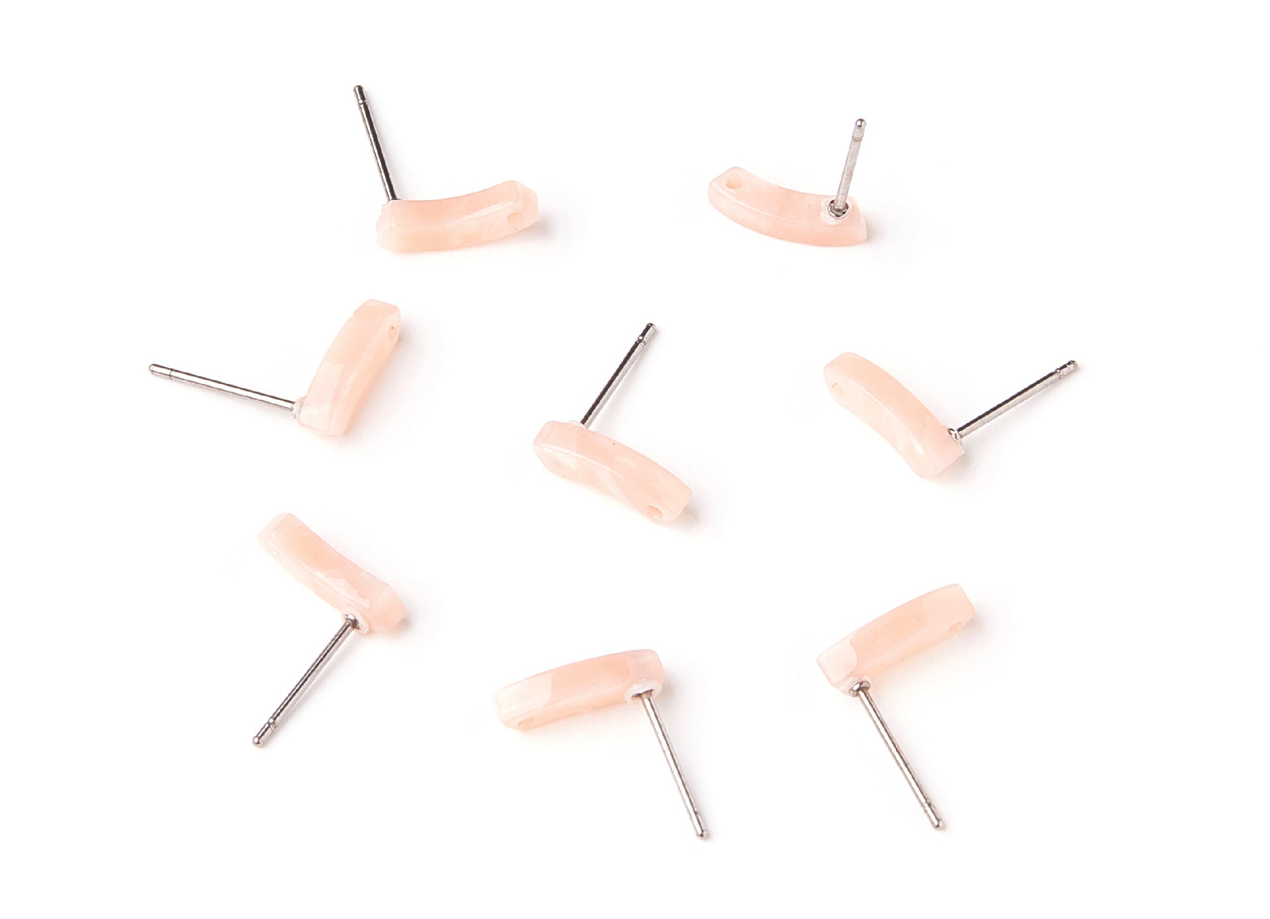 Acetate Geometry Earring Stud - Acrylic Geometry Earring Post - Earring Post - Jewelry Supplies - Color code: A53 - 11x3.77x2.7mm - AC1222A - DOMEDBAZAAR