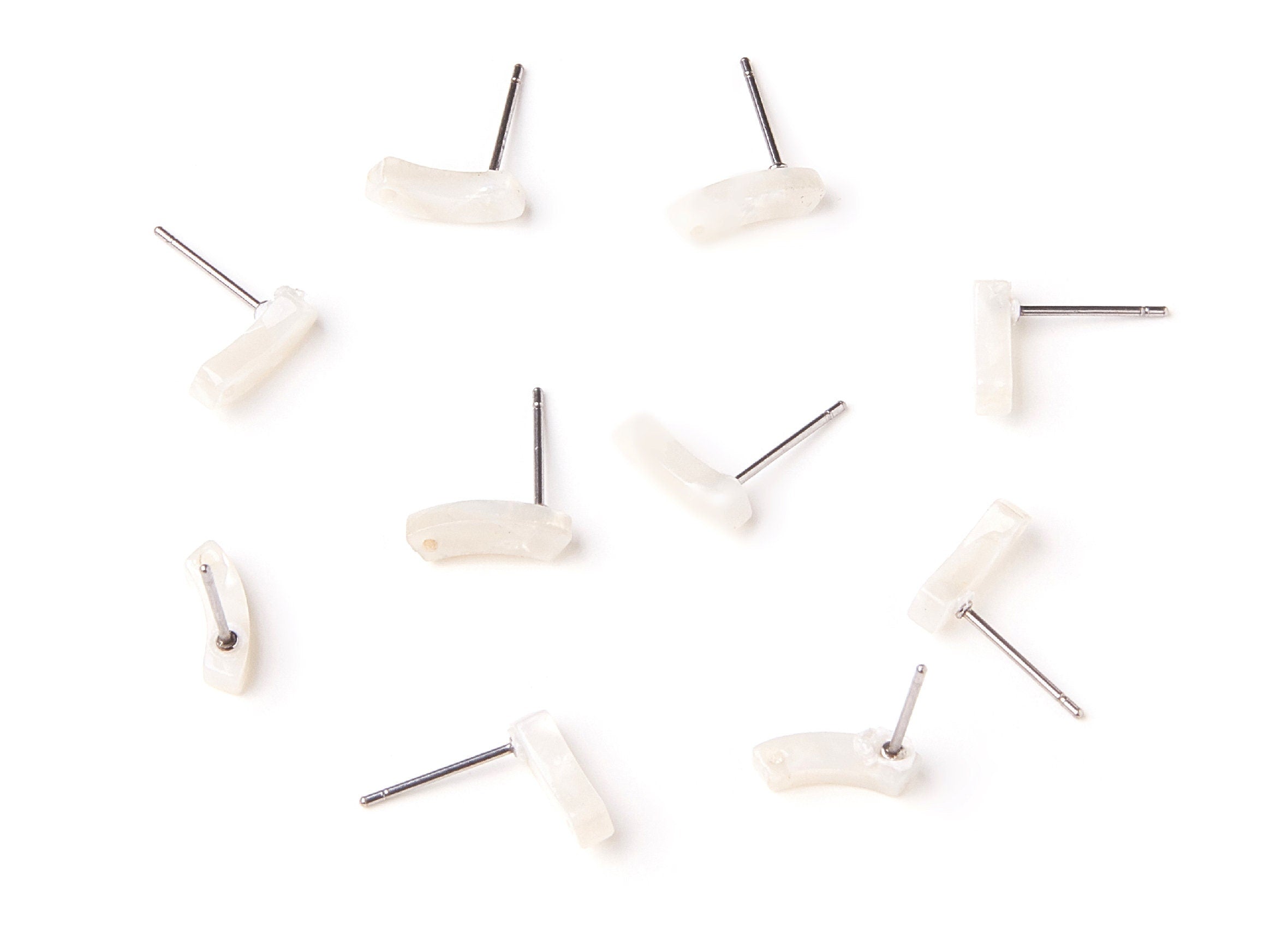 Acetate Stick Earring Stud - Acrylic Stick Earring Post - Earring Post - Jewelry Supplies - Color Code: A12 - 11,06x3,77x2,69mm - AC1222D - DOMEDBAZAAR