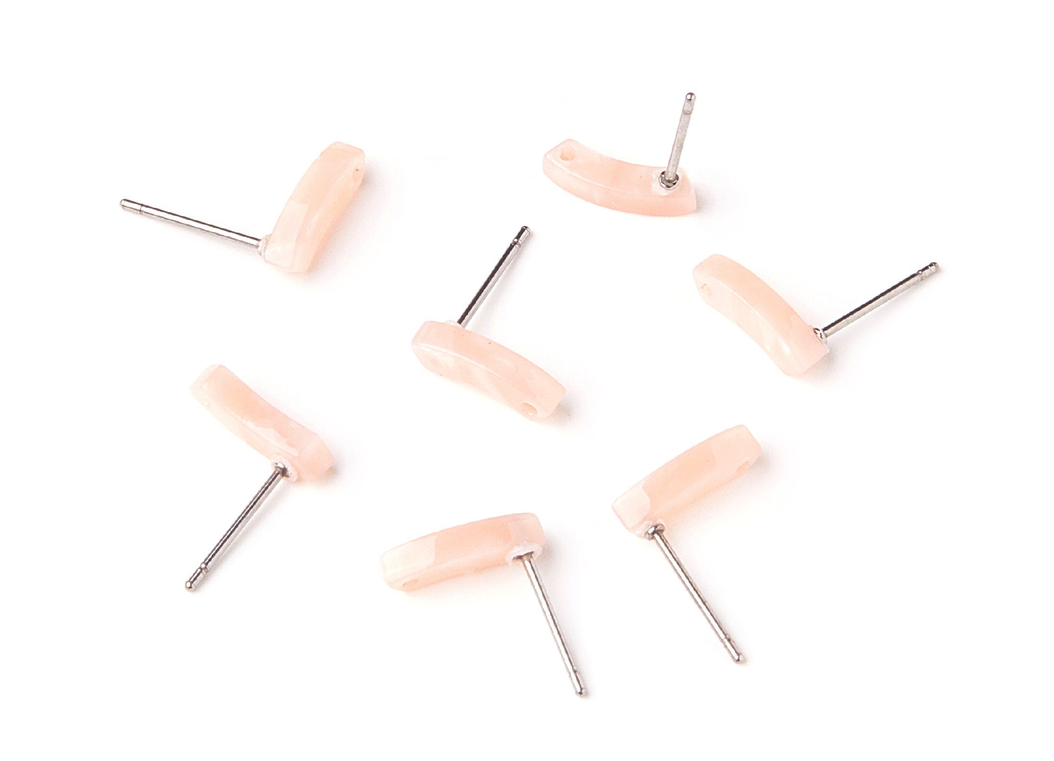 Acetate Geometry Earring Stud - Acrylic Geometry Earring Post - Earring Post - Jewelry Supplies - Color code: A53 - 11x3.77x2.7mm - AC1222A - DOMEDBAZAAR