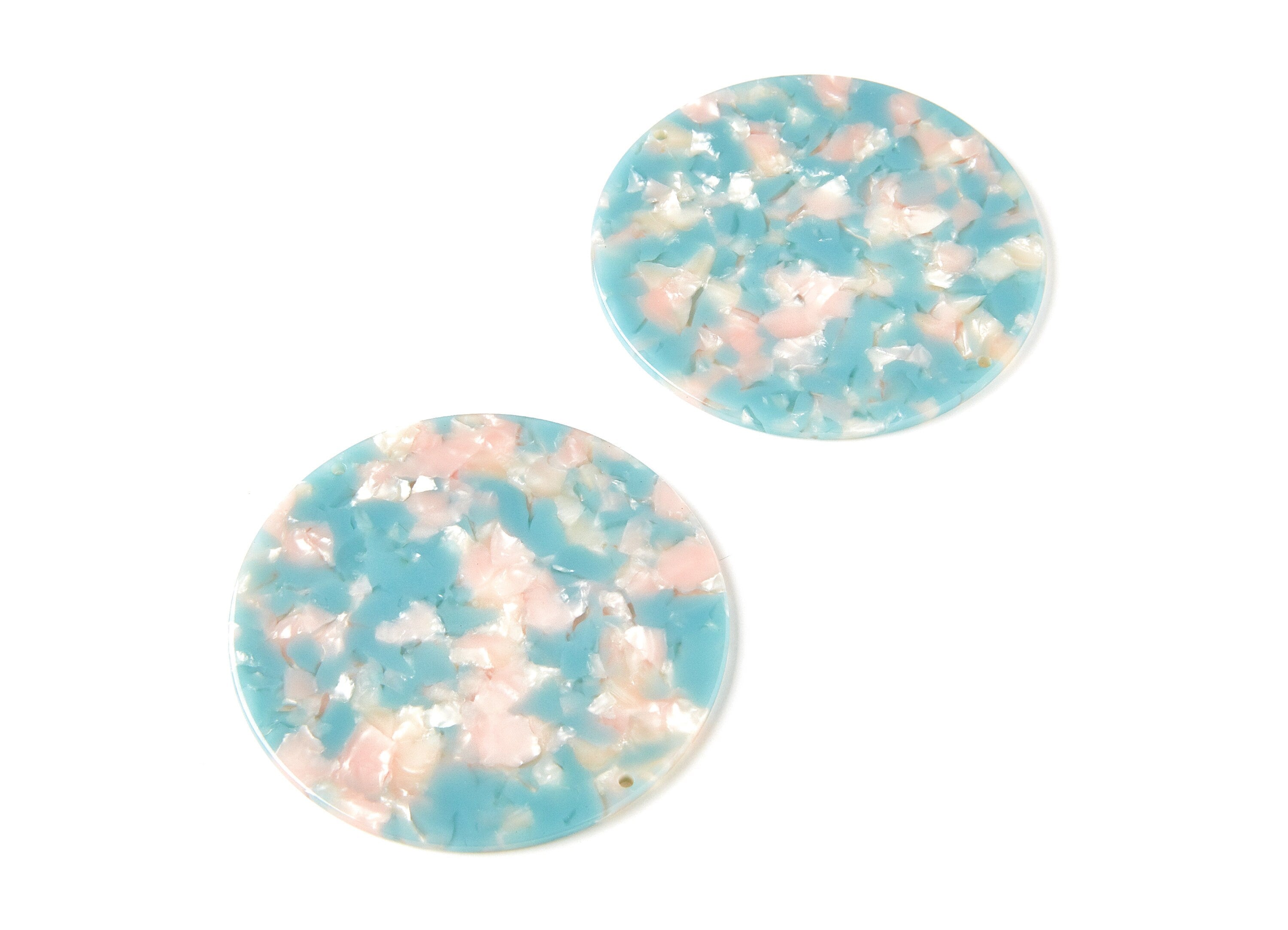 Moon Phases Wall Decor Moon Wall Hanging - Acetate Acryli Big Round Shaped with 2 Holes - Color Code: A36 - 74,77x74,77x2,65mm - AC1230A - DOMEDBAZAAR