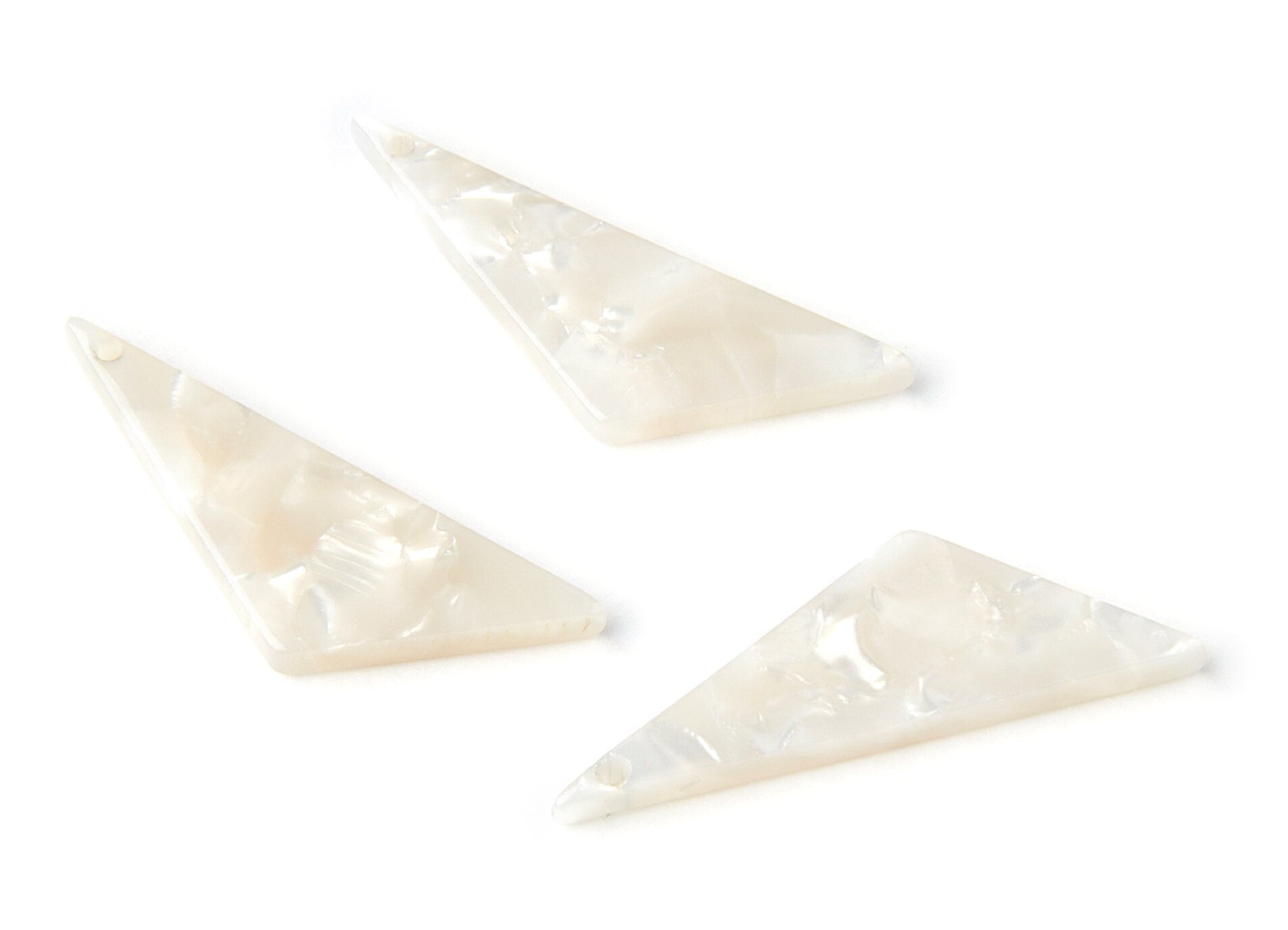 Acetate Triangle Charms - Triangle Earrings and Pendant - Earring Findings - Jewelry Supplies - Color Code: A30 - 31x11mm - AC1027E - DOMEDBAZAAR
