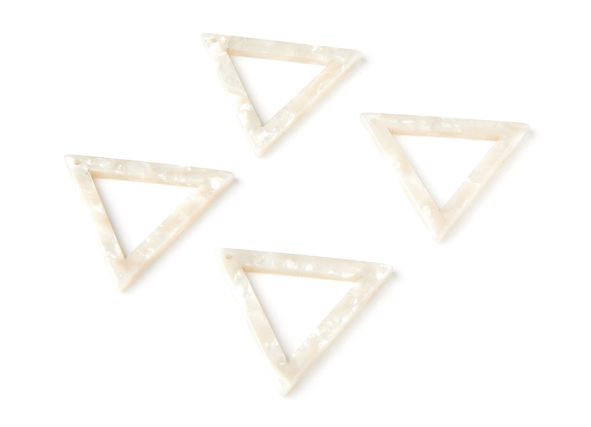 Acetate Triangle Charms - Triangle Earrings and Pendant - Earring Findings - Jewelry Supplies - Color Code: A30 - 30x34x2.55mm - AC1035D - DOMEDBAZAAR