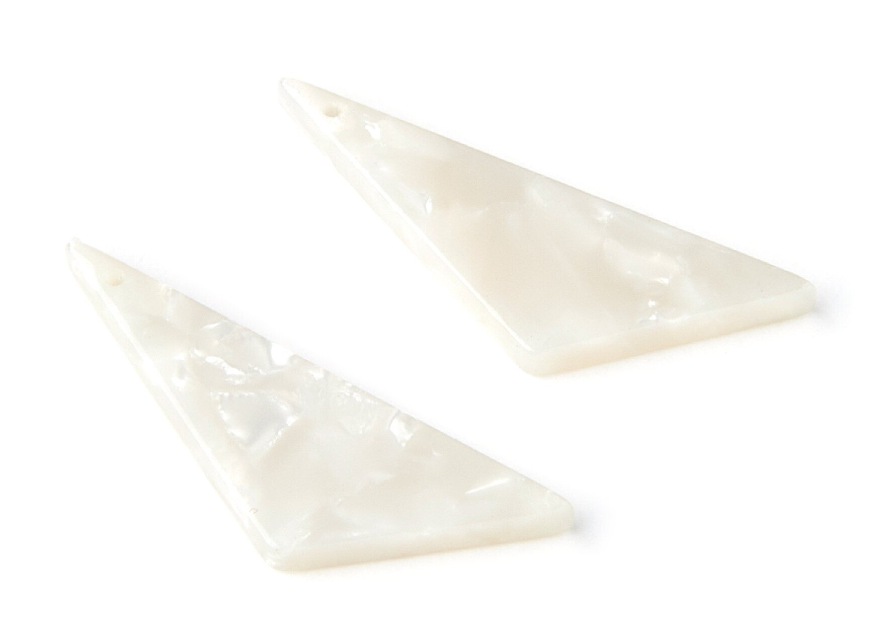 Acetate Triangle Charms - Triangle Earrings and Pendant - Earring Findings - Jewelry Supplies - Color Code: A12 - 40x11.5x2.5mm - AC1038C - DOMEDBAZAAR