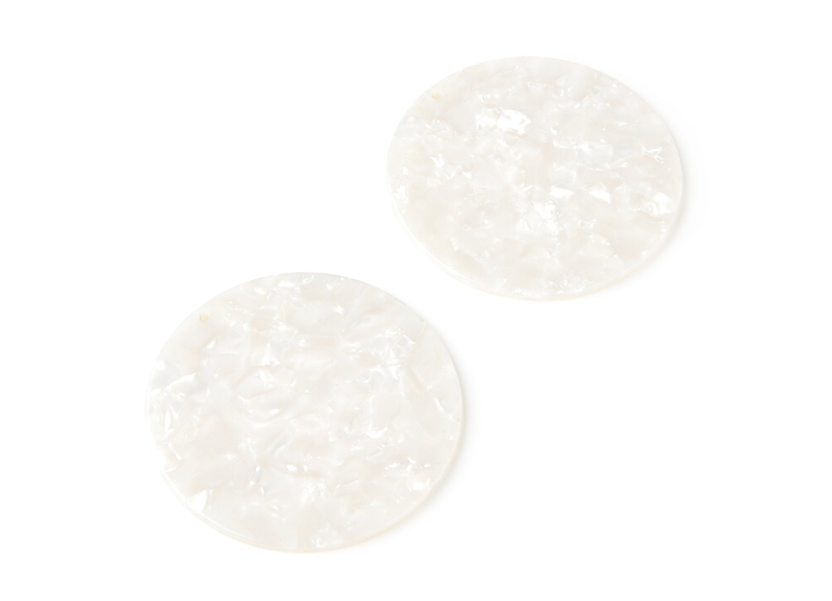 Acetate Round Earring Charms - Acrylic Coin Pendant - Earring Findings - Jewelry Supplies - Color Code: A12 - 57x57x2,75mm - AC1296E - DOMEDBAZAAR