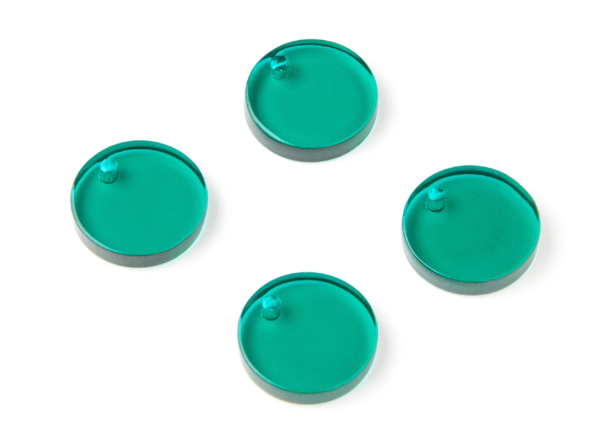 Acrylic Round Earring Charms - Circle Pendant - Earring Findings - Jewelry Supplies - Color Code: A62 - 13,75x13,75x2,92mm - AC1287B - DOMEDBAZAAR