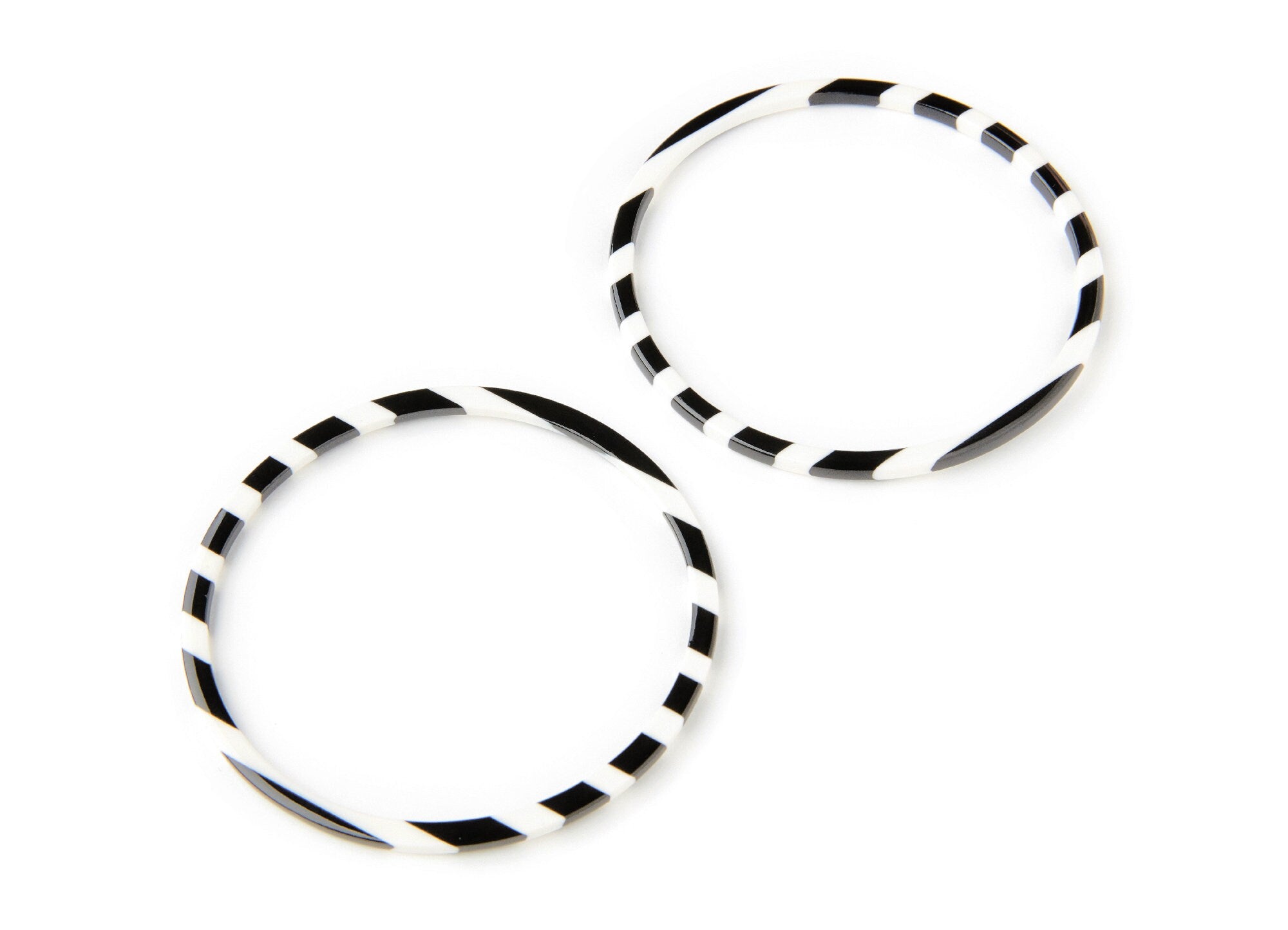 Acetate Hoop Charms - Tortoise Hoop Shell Earrings- Circle Shaped Pendant - Earring Findings - Color Code: A64 - 65x65x3mm - AC1164C - DOMEDBAZAAR