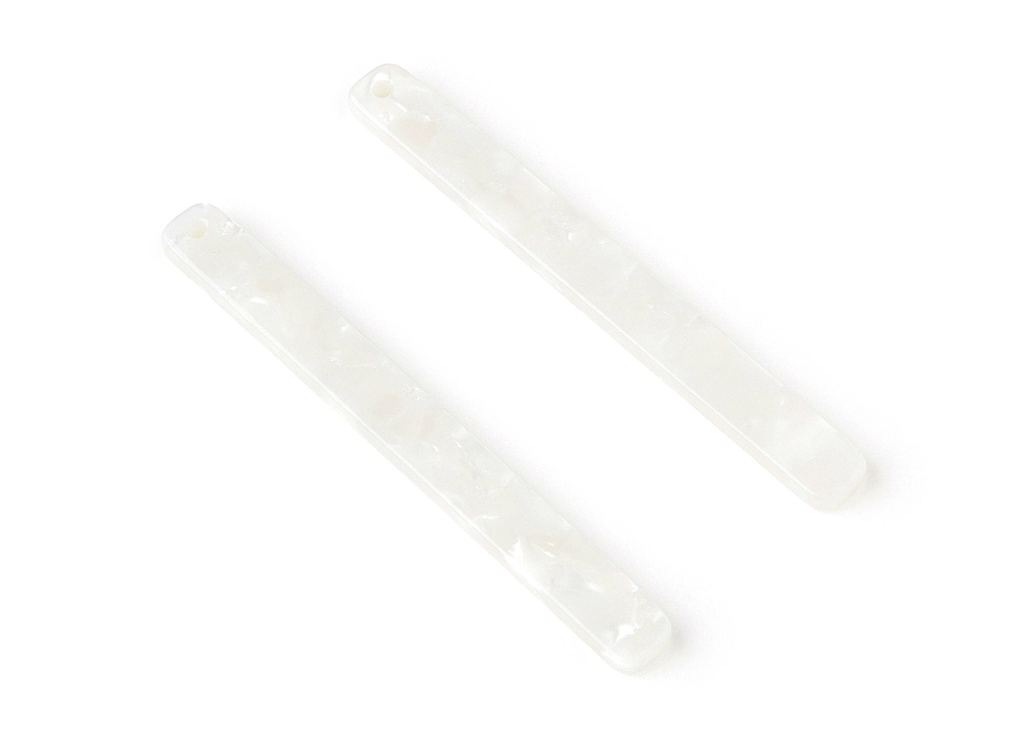 Acetate Strip Earring Charms - Strip Shaped Pendant - Earring Findings - Jewelry Supplies - Color Code: A12 - 56,65x5.7x2,5mm - AC1286C - DOMEDBAZAAR
