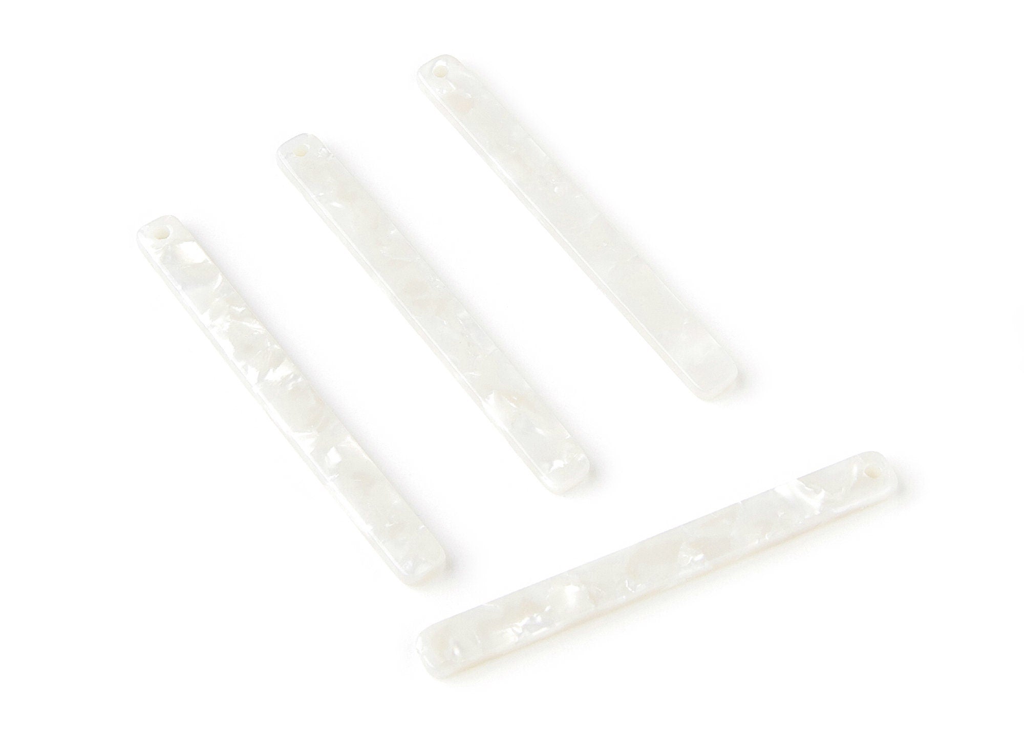 Acetate Strip Earring Charms - Strip Shaped Pendant - Earring Findings - Jewelry Supplies - Color Code: A12 - 56,65x5.7x2,5mm - AC1286C - DOMEDBAZAAR