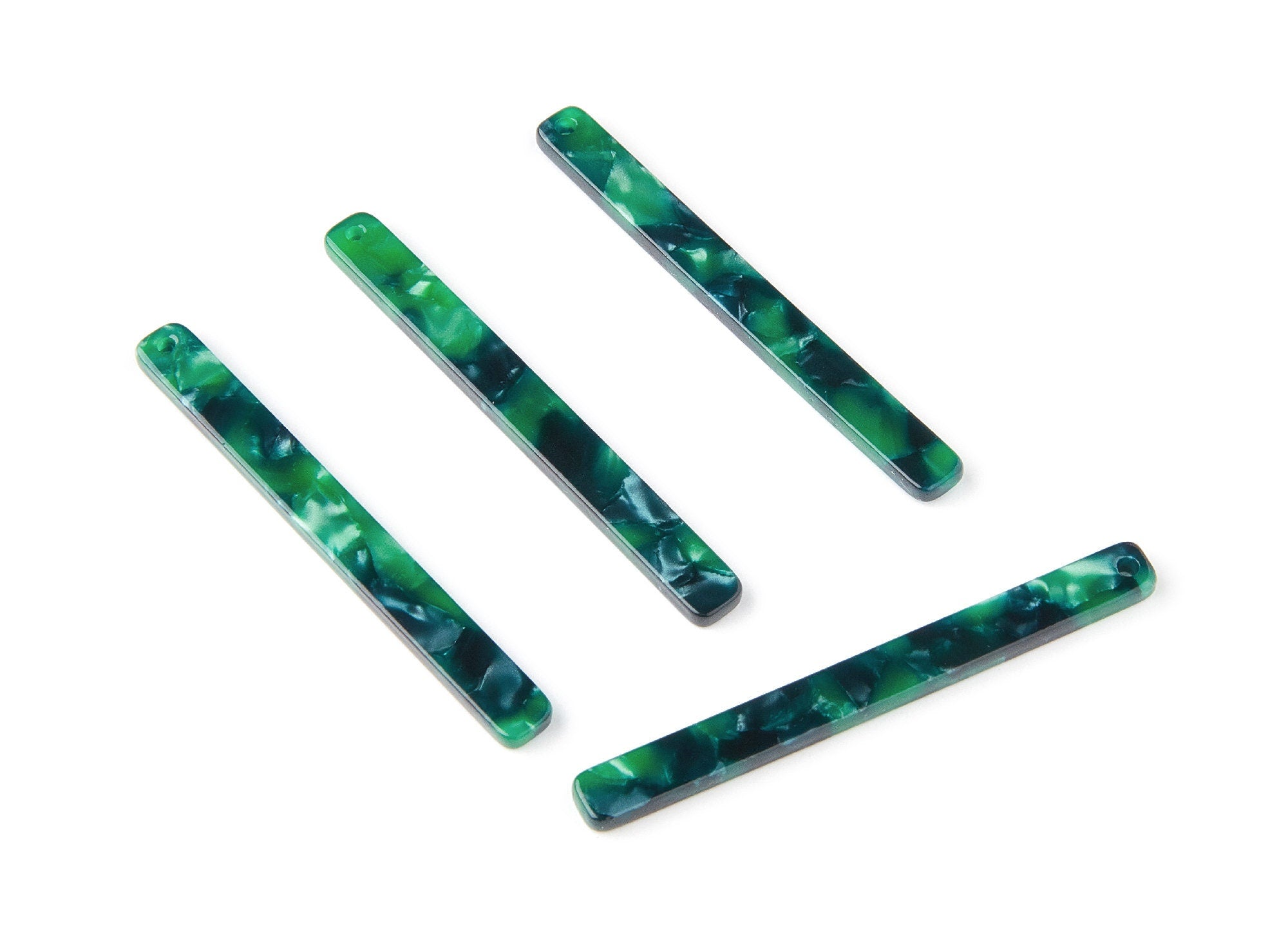 Acetate Strip Earring Charms - Acrylic Strip Pendant - Earring Findings - Jewelry Supplies - Color Code: A13 - 56,65x5.7x2,5mm - AC1286D - DOMEDBAZAAR