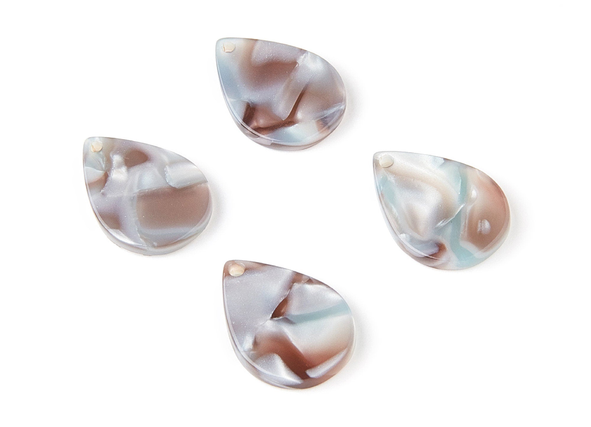 Acetate Drop Charms - Drop Earrings and Pendant - Earring Findings - Jewelry Supplies - Color Code: A22 - 21x2.5mm - AC1024B - DOMEDBAZAAR
