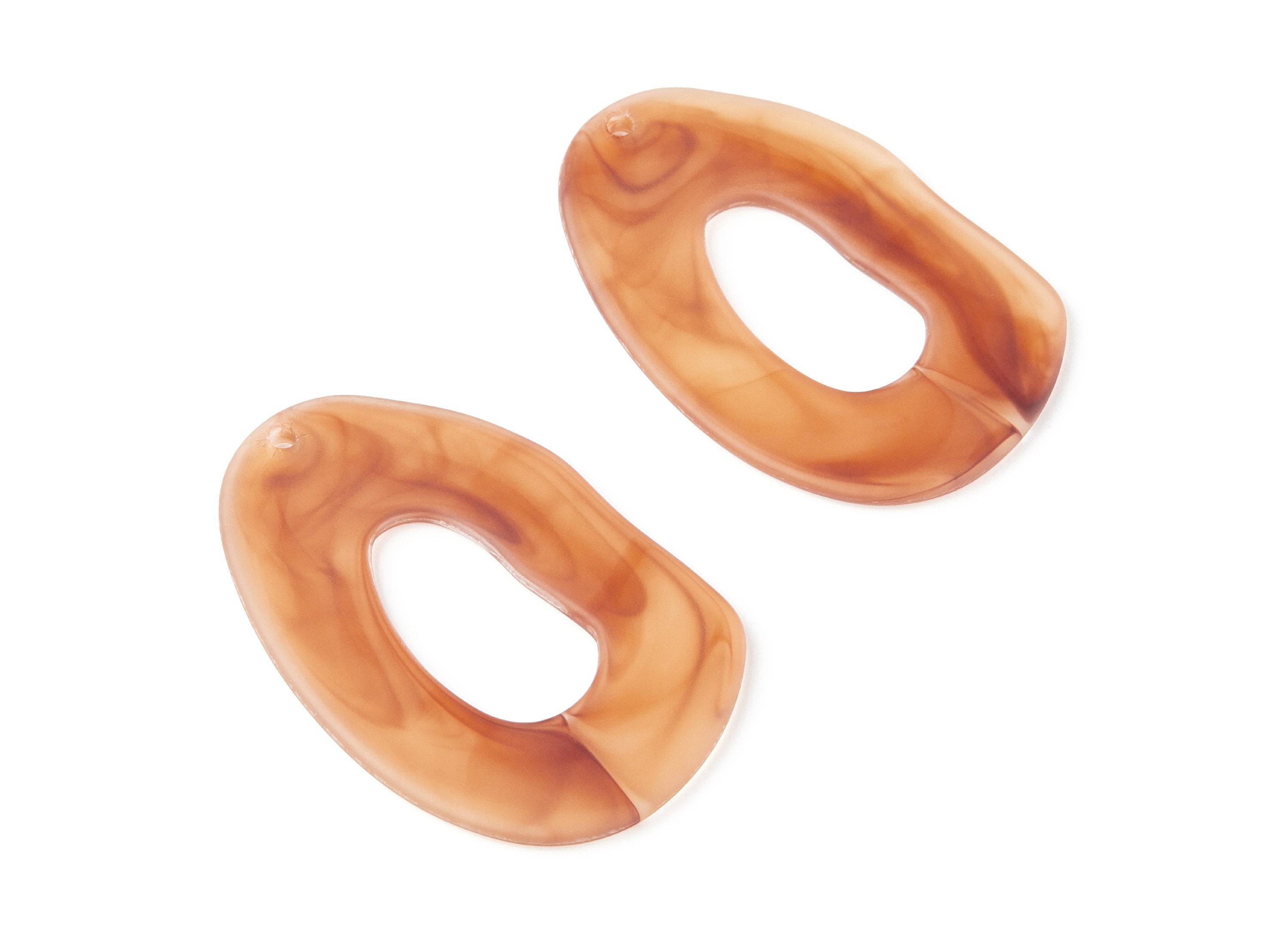 Resin Charms - Resin Earrings - Oval Shaped Earrings Charms - Earring Findings - Jewelery Making - 55.97x35.8x2.75mm - AC1297A - DOMEDBAZAAR