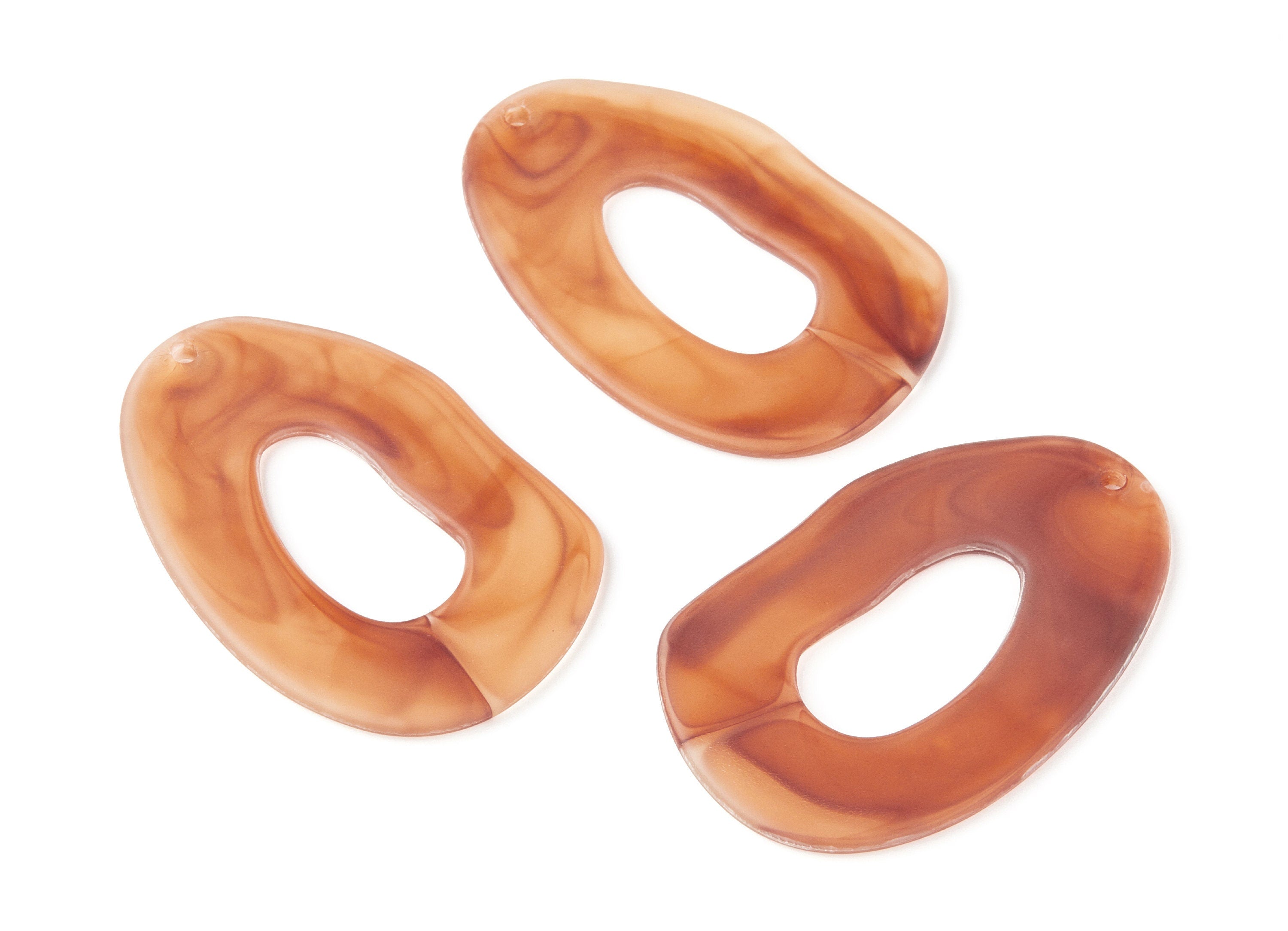 Resin Charms - Resin Earrings - Oval Shaped Earrings Charms - Earring Findings - Jewelery Making - 55.97x35.8x2.75mm - AC1297A - DOMEDBAZAAR