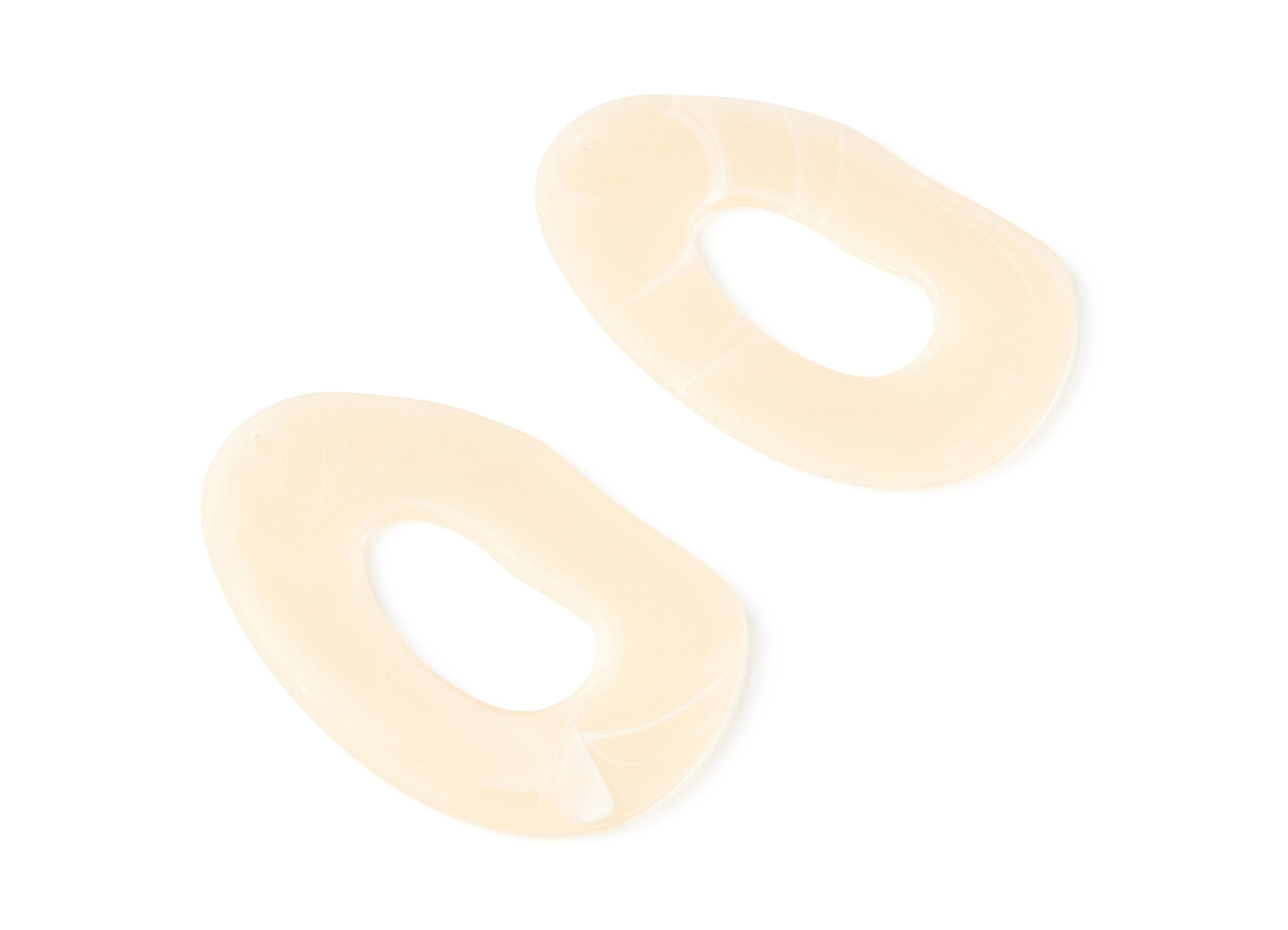 Resin Charms - Resin Earrings - Oval Shaped Earrings Charms - Earring Findings - Jewelery Making - 55.97x35.8x2.75mm - AC1297D - DOMEDBAZAAR