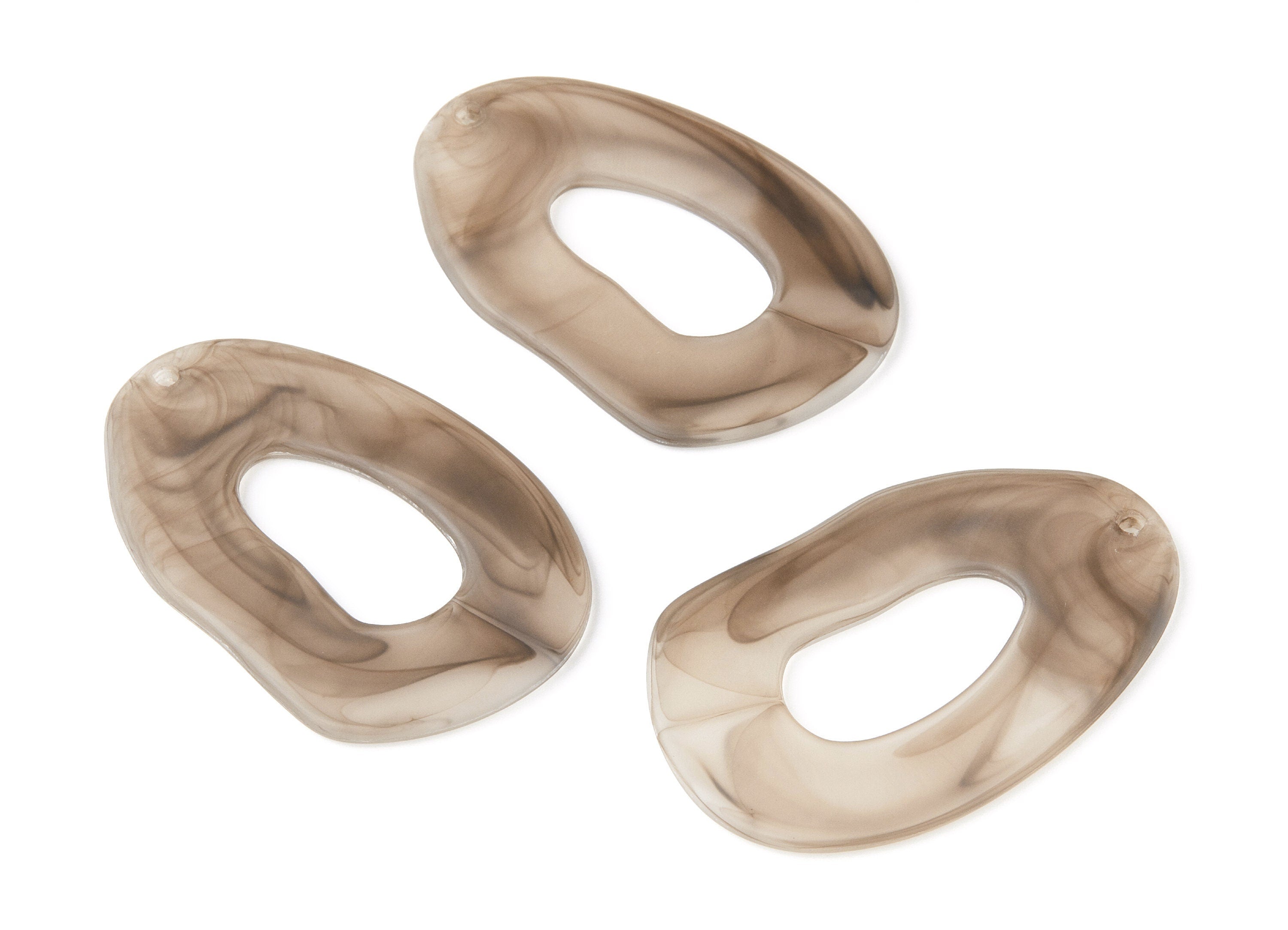 Resin Charms - Resin Earrings - Oval Shaped Earrings Charms - Earring Findings - Jewelery Making - 55.97x35.8x2.75mm - AC1297E - DOMEDBAZAAR