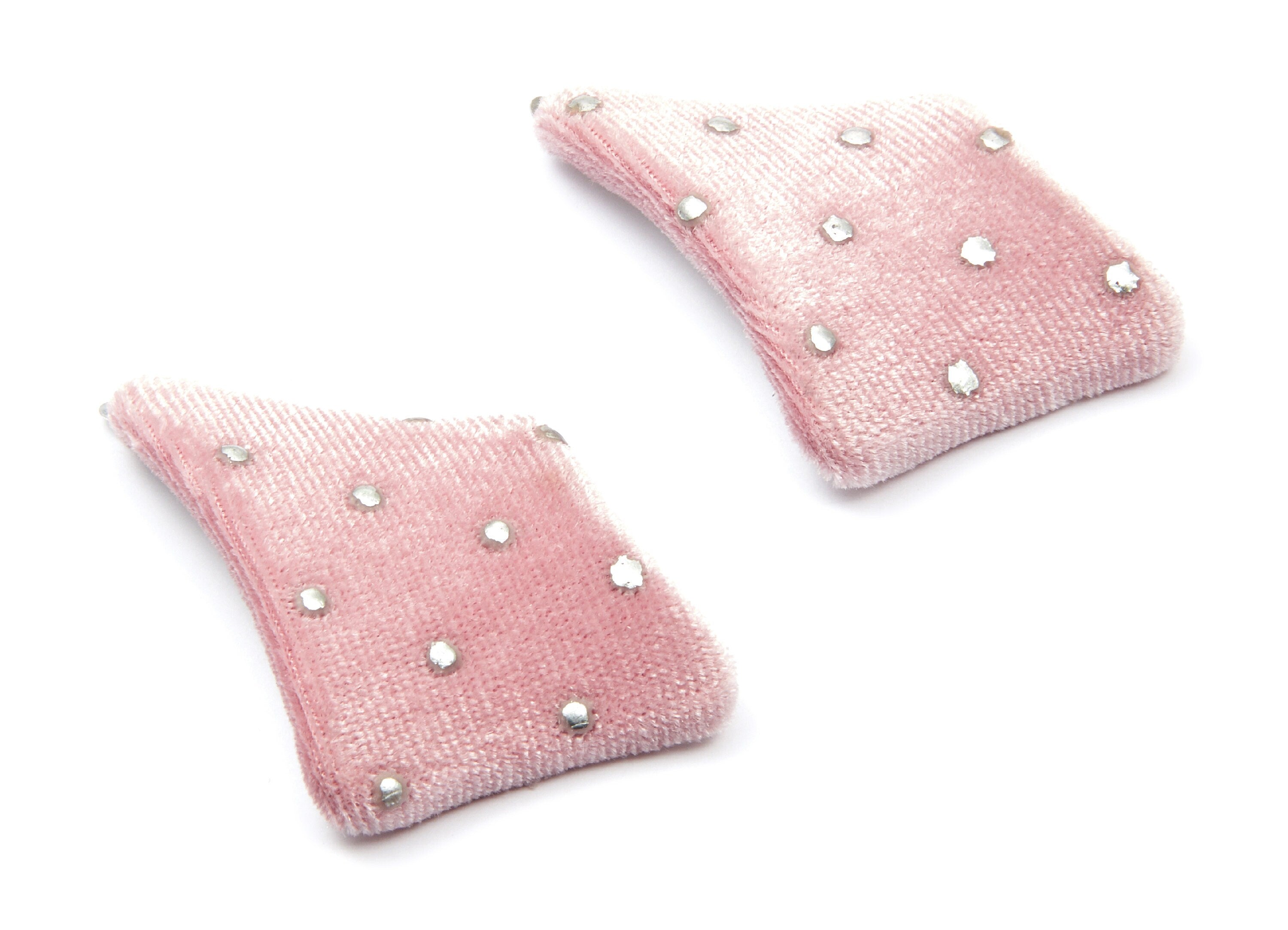 Pom Pom Earring Charms - Fur Geometric Pendant - Fabric Aluminum Alloy - Earring Findings - Jewelry Accessories - 17.3x15x14.8mm - TT1015B - DOMEDBAZAAR