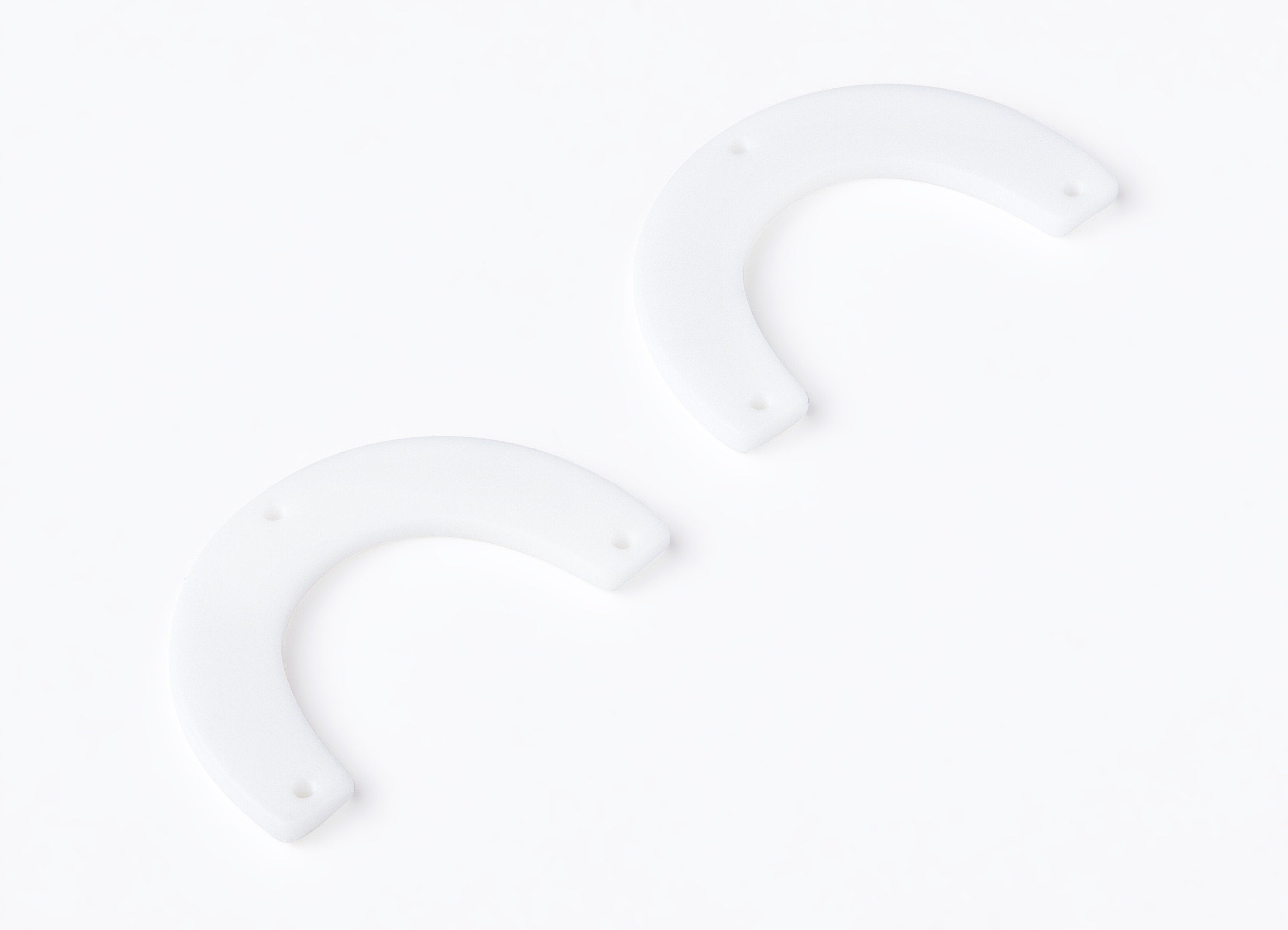 Acetate U Earring Charms - Acrylic U Pendant With 3 Holes - Jewelry Supplies Color Code: A134 - 38.12x22.88x2.48mm - AC1329D - DOMEDBAZAAR