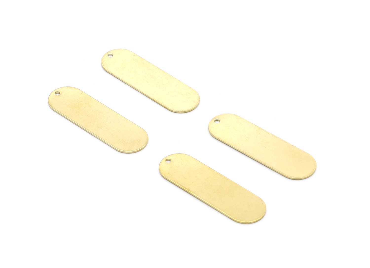 Personalized stamping blank - Brass Stick Charms - Stick Shpaed Raw Brass Connector - Geometric Charm - 32,15x10x0,62mm - PP1407 - DOMEDBAZAAR