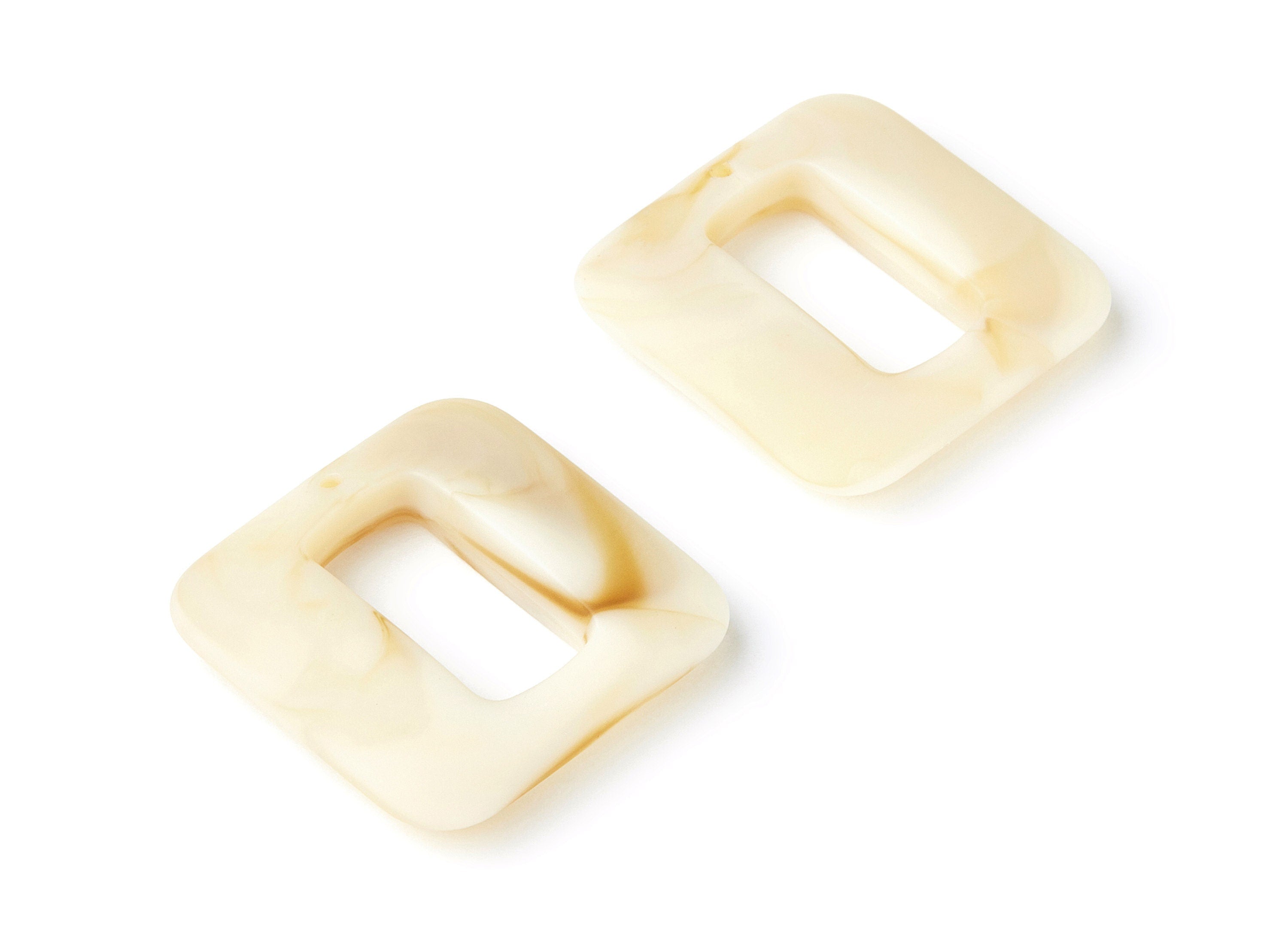 Resin Charms - Resin Earrings - Square Shaped Earrings Charms - Earring Findings - Jewelery Making - 32,56x32,53x7,19mm - AC1273B - DOMEDBAZAAR