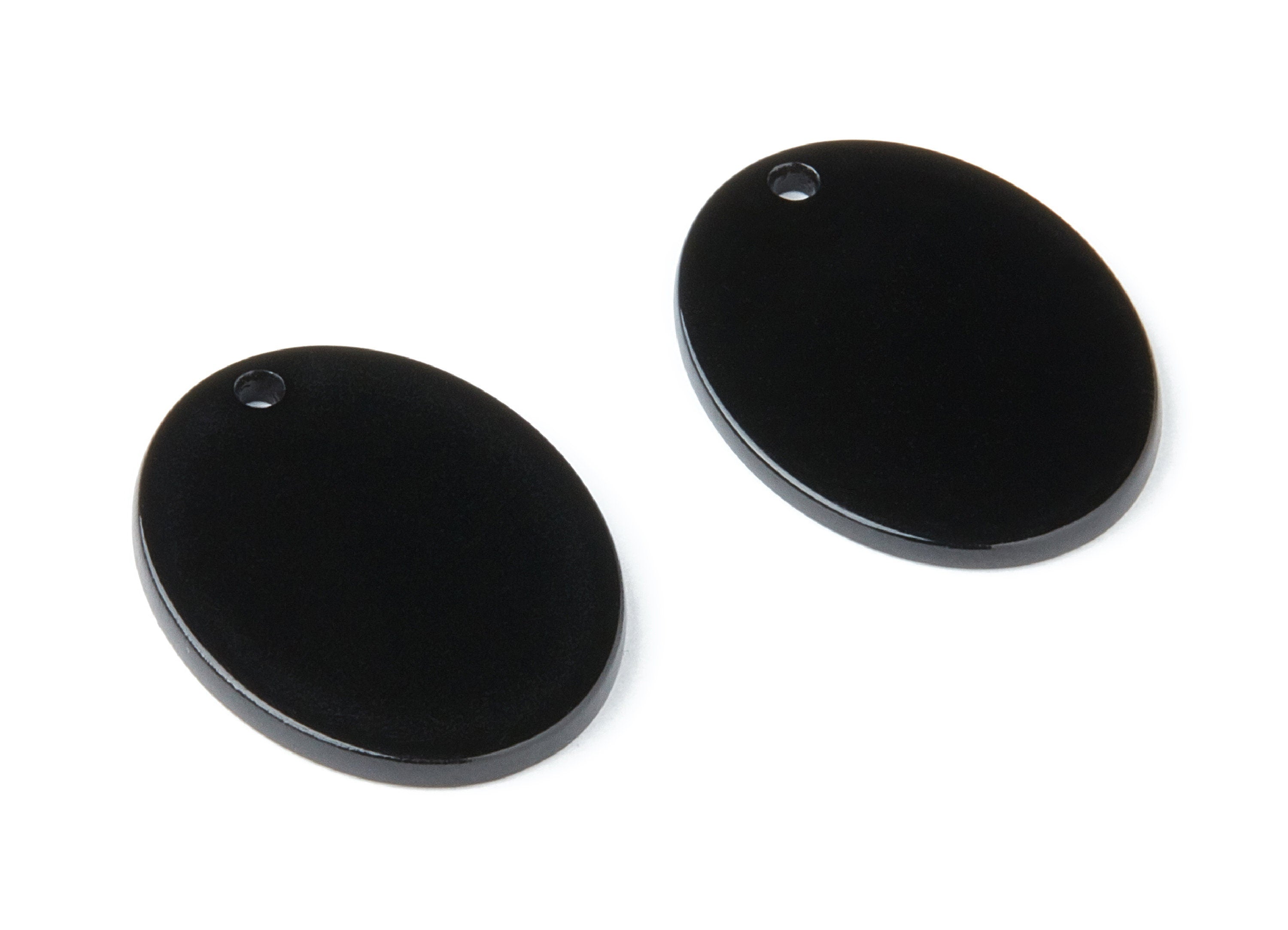 Acrylic Earring Charms - Tortoise Shell Earrings - Oval Shaped Pendant - Earring Findings - Color Code: A66 - 25,68x19,84x2,24mm - AC1327A - DOMEDBAZAAR