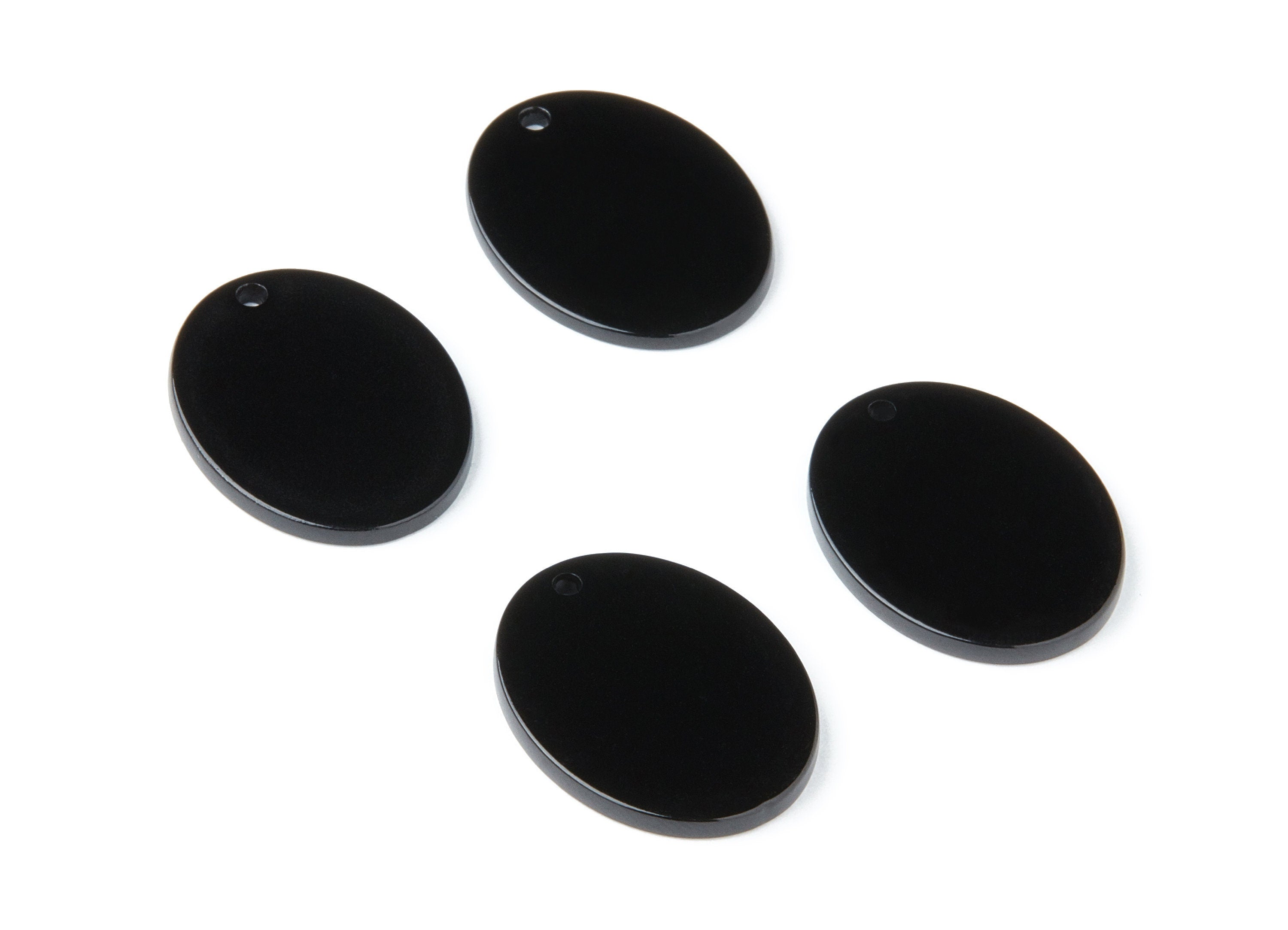 Acrylic Earring Charms - Tortoise Shell Earrings - Oval Shaped Pendant - Earring Findings - Color Code: A66 - 25,68x19,84x2,24mm - AC1327A - DOMEDBAZAAR