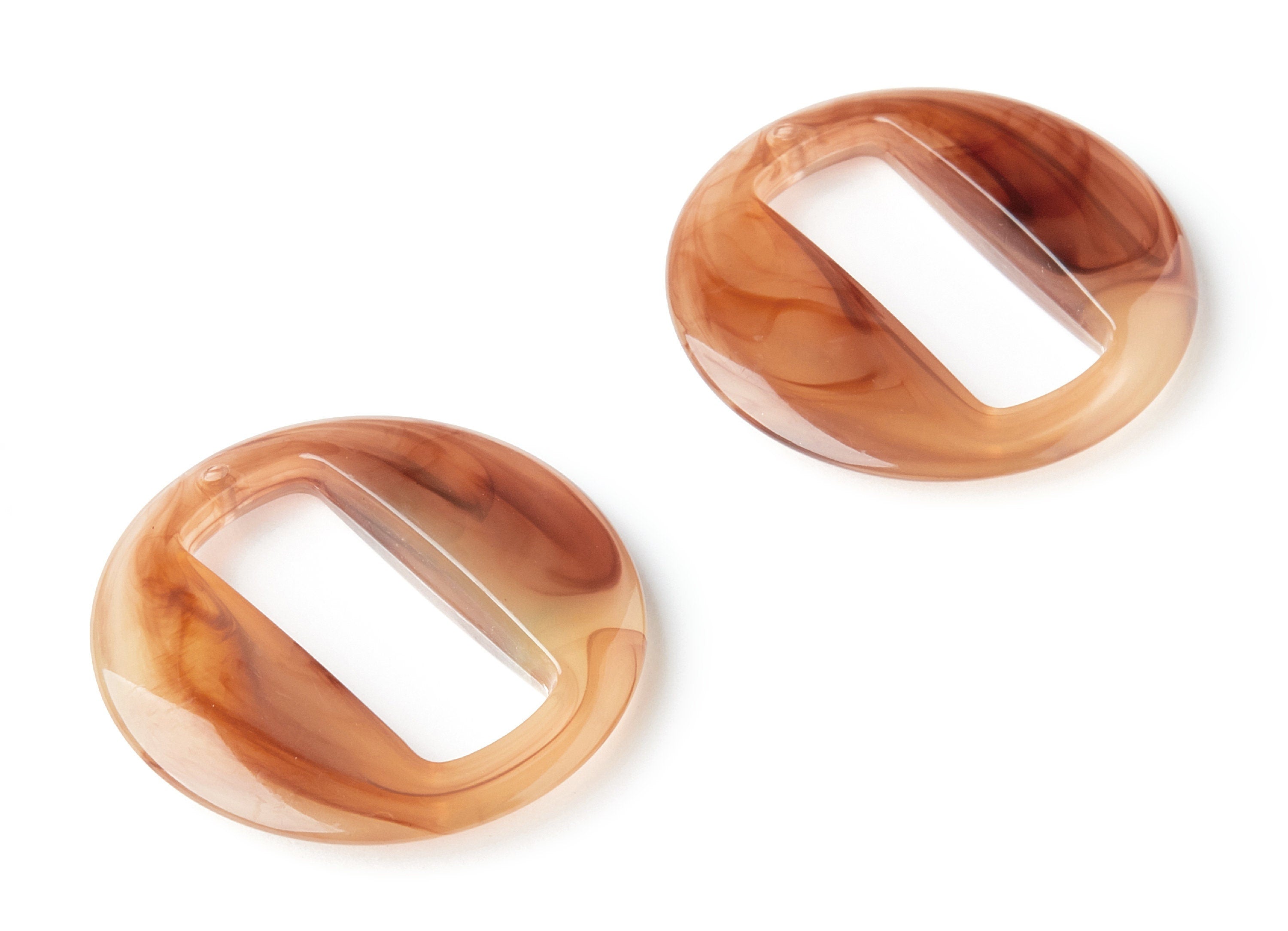 Resin Charms - Resin Earrings - Round Circle Shaped - Rectangle  Shaped  - Earring Findings - Jewelery Making - 39.06x39.06x6.86mm - AC1274B - DOMEDBAZAAR