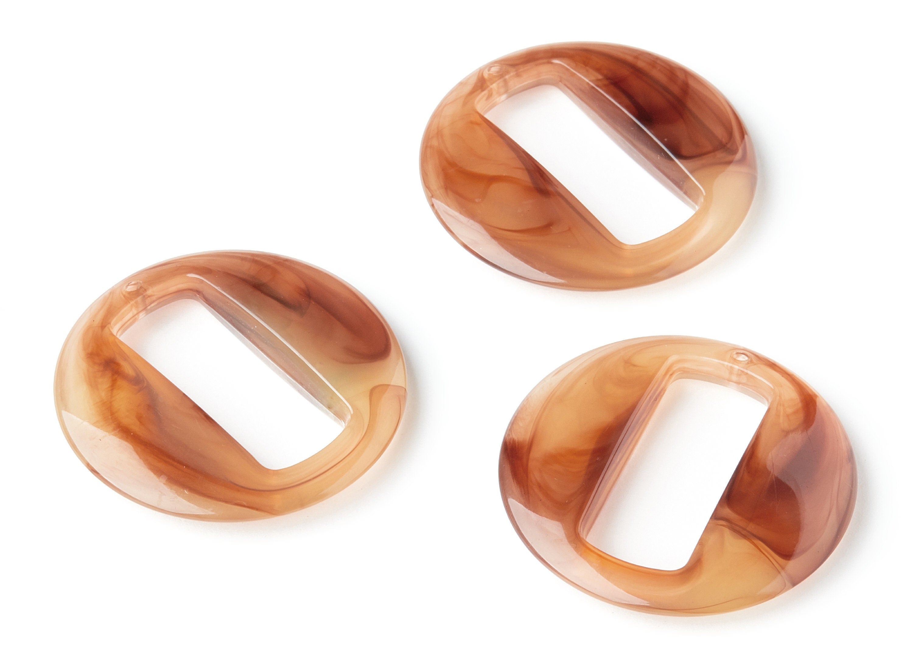 Resin Charms - Resin Earrings - Round Circle Shaped - Rectangle  Shaped  - Earring Findings - Jewelery Making - 39.06x39.06x6.86mm - AC1274B - DOMEDBAZAAR