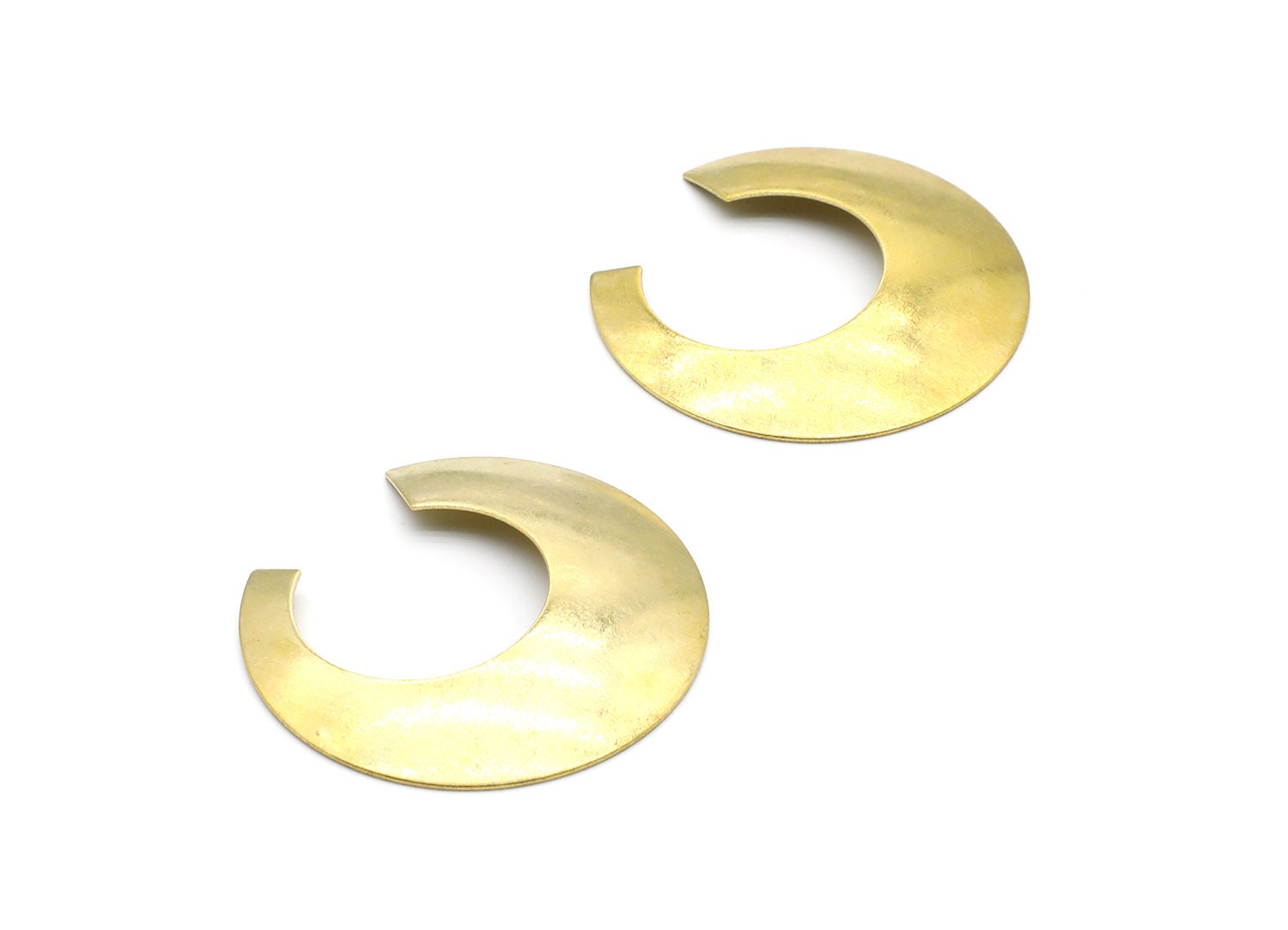 Brass Geometric Charms - Geometric Round Shaped Raw Brass - Jewelry Supplies - 41,92x39,28x0,63mm - PP1428 - DOMEDBAZAAR