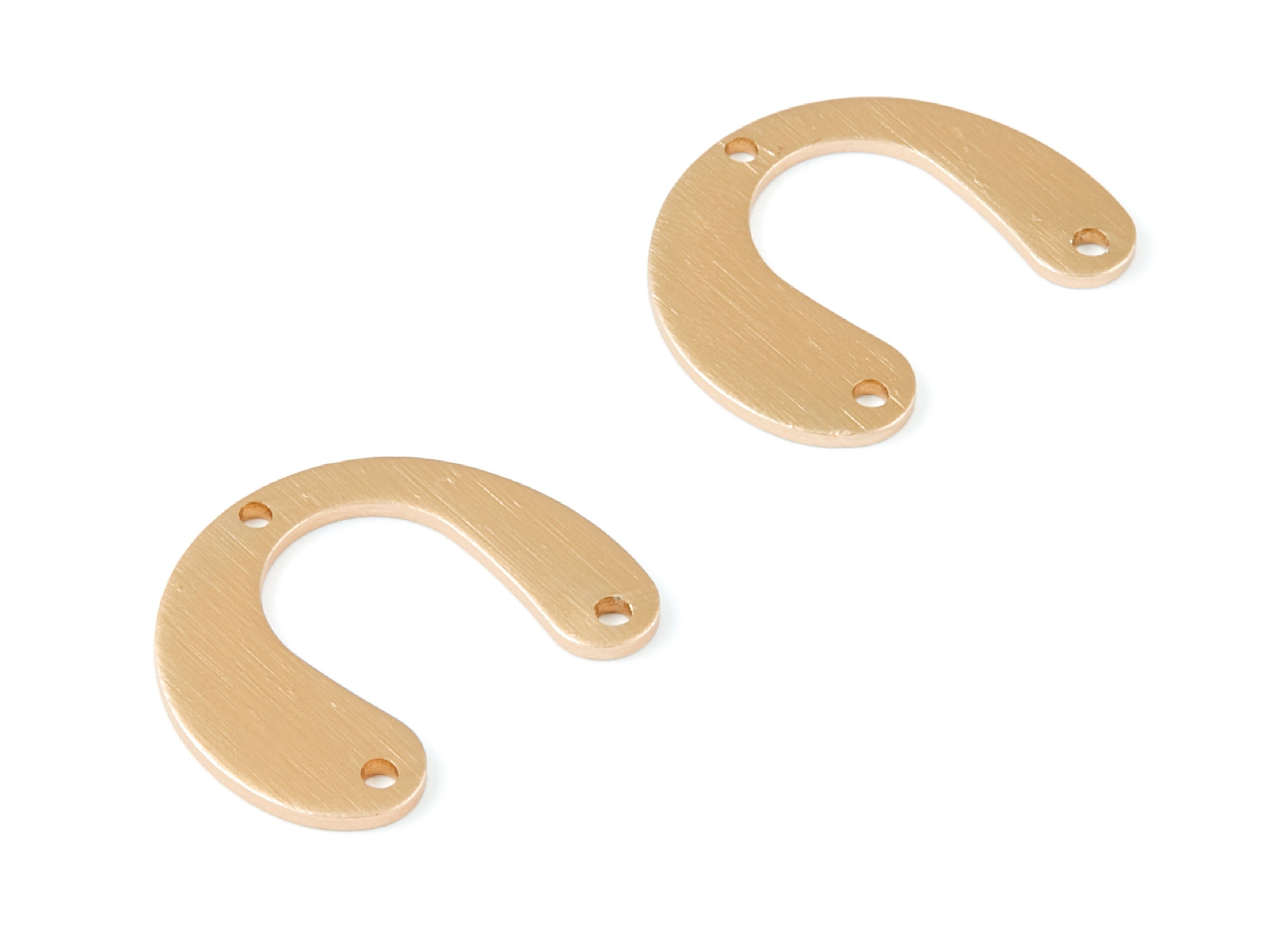 Aluminum Charms - U Shaped Earrings - Anodized Aluminium Charms - Wall Decor - 24.58x20.18x1.23mm - AA1136A - DOMEDBAZAAR