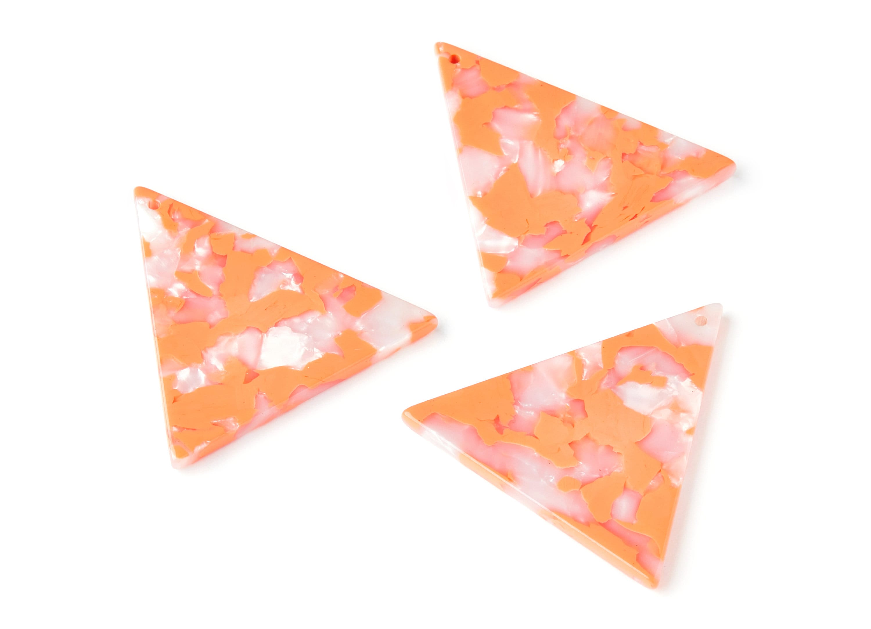 Acetate Triangle Earring Charms - Triangle Pendant - Earring Findings - Jewelry Supplies - Color Code: A39 - 42,23x41,8x2,69mm - AC1350E - DOMEDBAZAAR