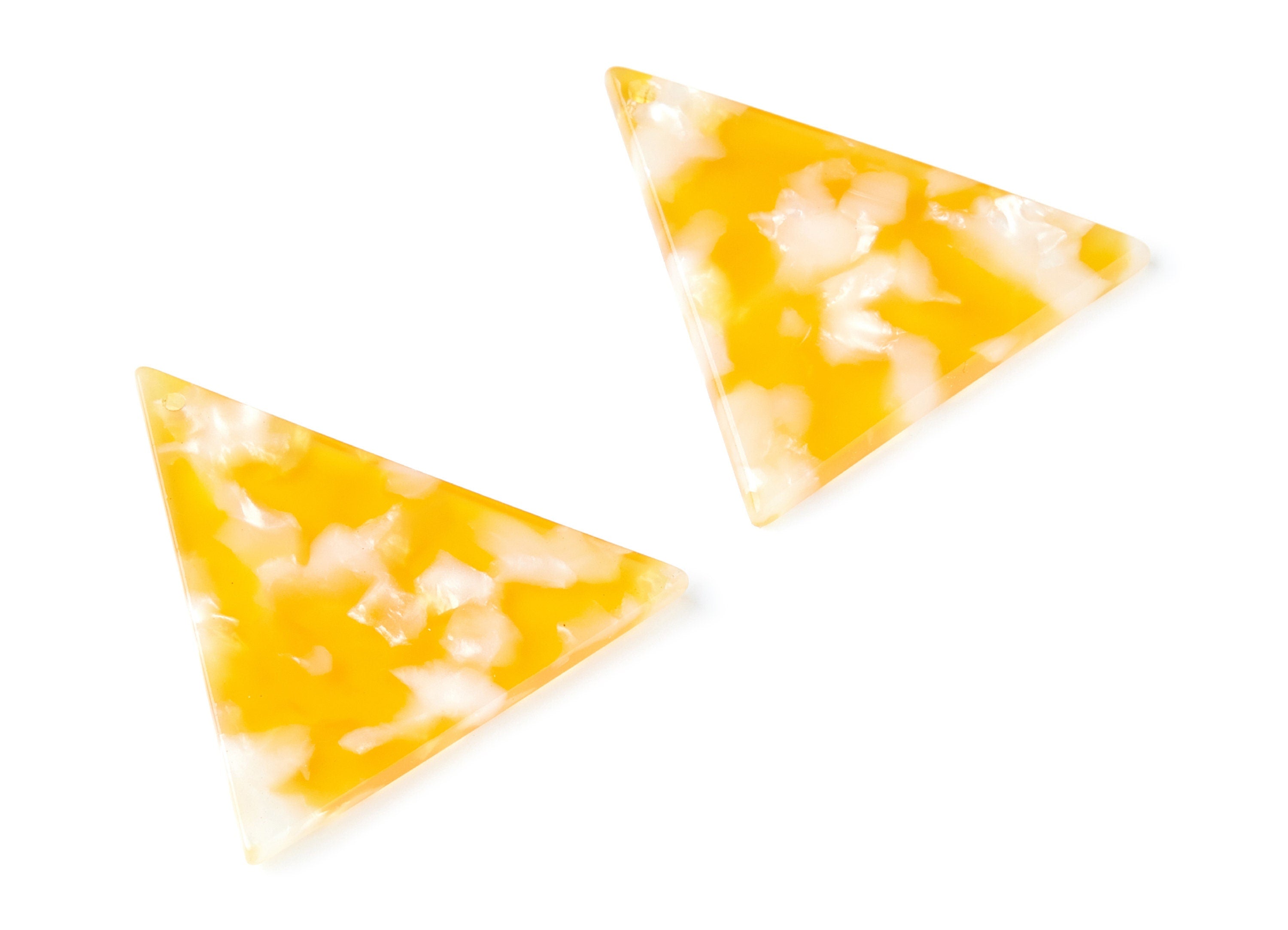 Acetate Triangle Earring Charms - Triangle Pendant - Earring Findings - Jewelry Supplies - Color Code: A43 - 42,23x41,8x2,69mm - AC1350V - DOMEDBAZAAR