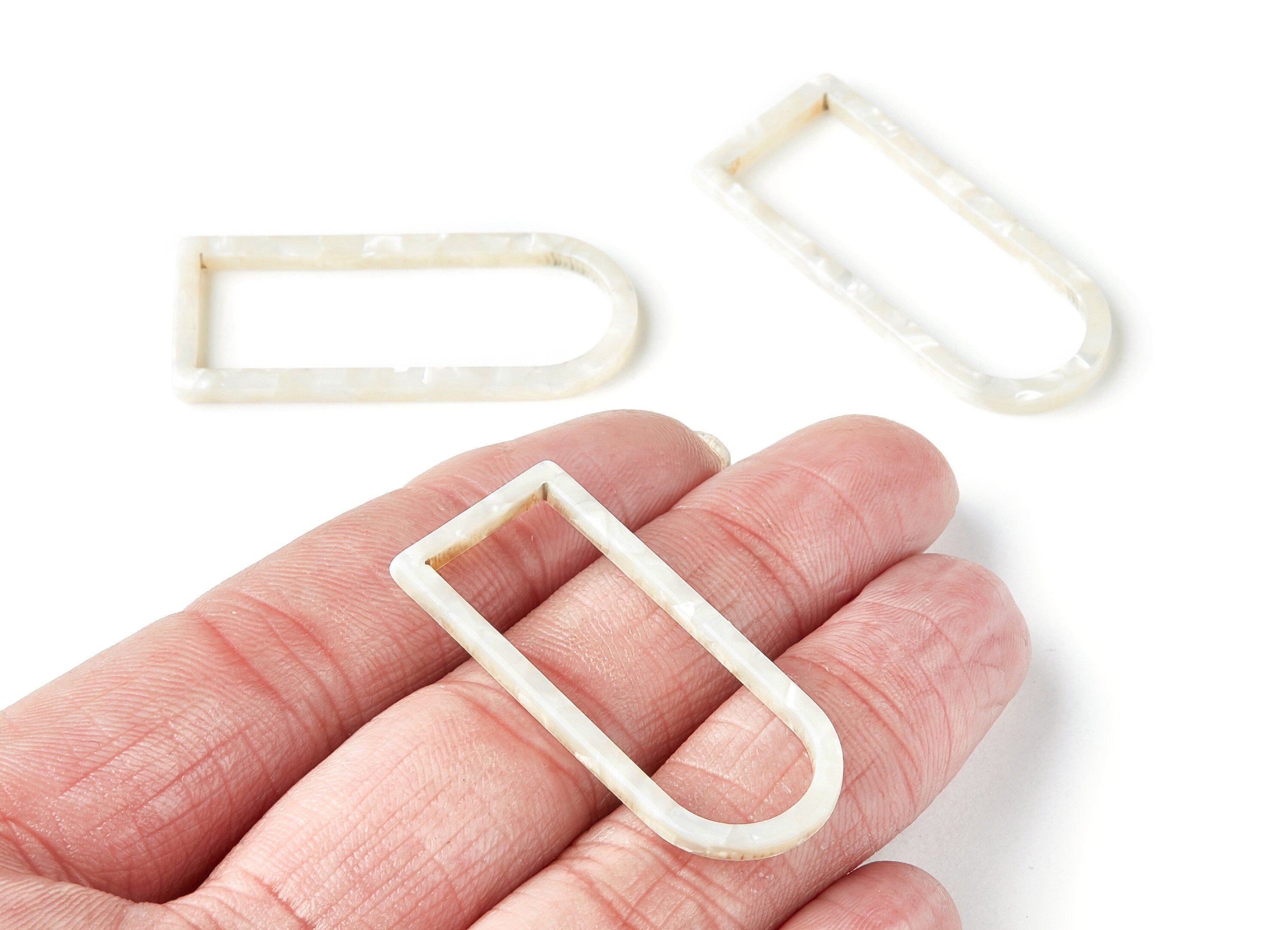 Acetate Geometric Earring Charms - Acetate Geometric Pendant - Earring Findings - Jewelry Supplies - 41.5x17.69x2.66mm - AC1362U - DOMEDBAZAAR