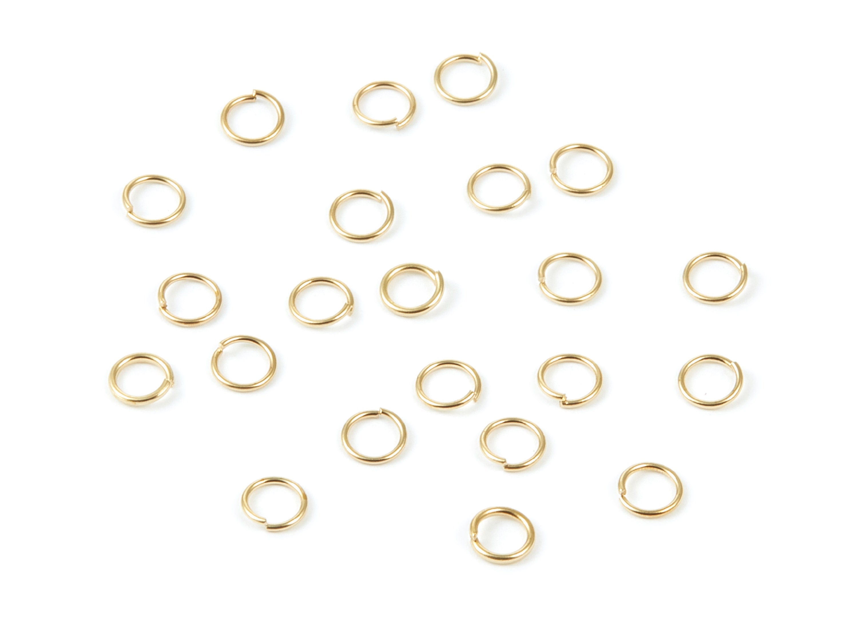 Brass Open Jump Rings - 4x0,5mm - Raw Brass Open Jump Rings - Jewellery Supplies - PP1556 - DOMEDBAZAAR