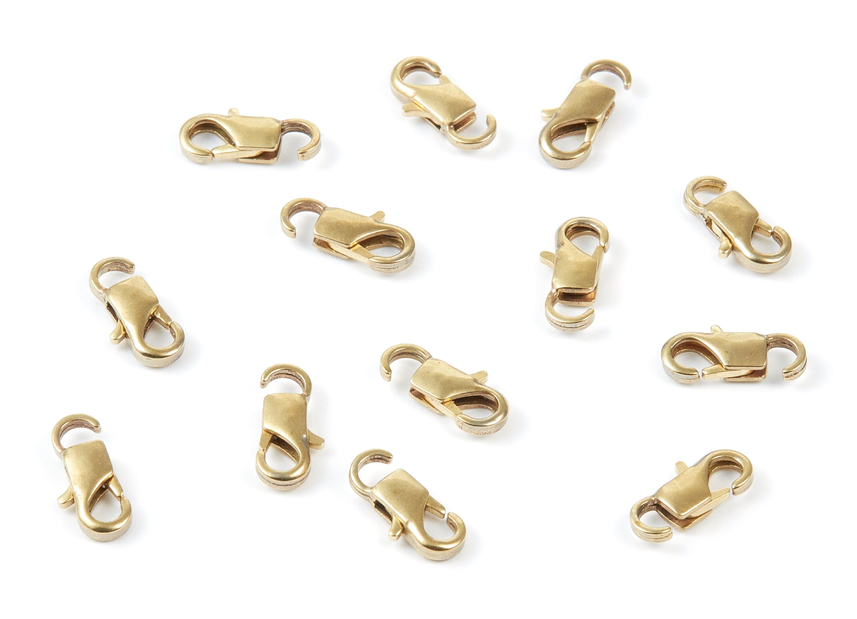 Brass Parrot Clasp - Raw Brass Lobster Claw Clasps - Jewelry Supplies - 11,84x5,7mm - PP1664 - DOMEDBAZAAR