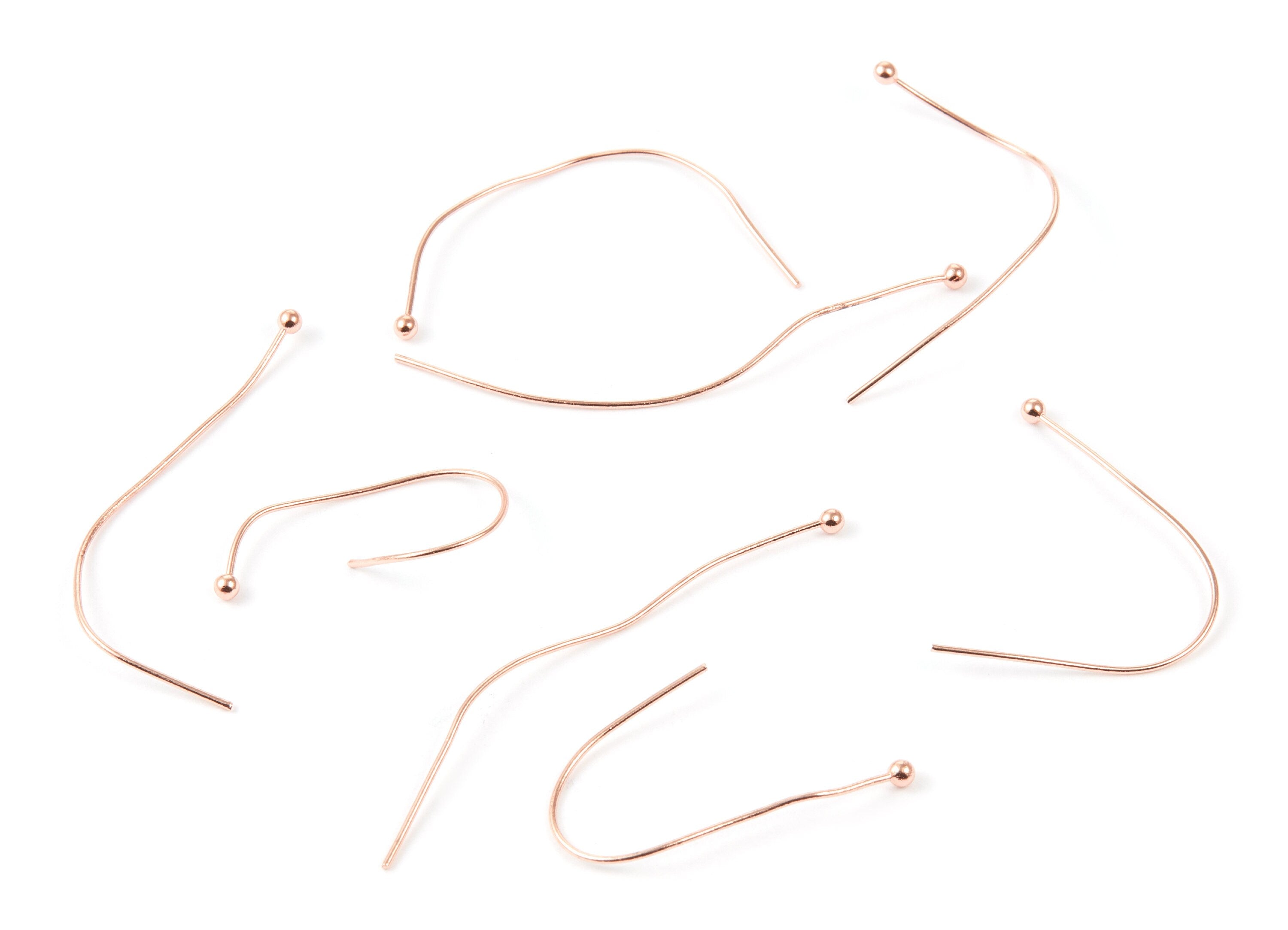 Brass Ball Head Pins - 0.6x50x2.0 - Rose Tone Plated Brass - Jewelry Findings - 50x2x0,6mm - PP1703 - DOMEDBAZAAR