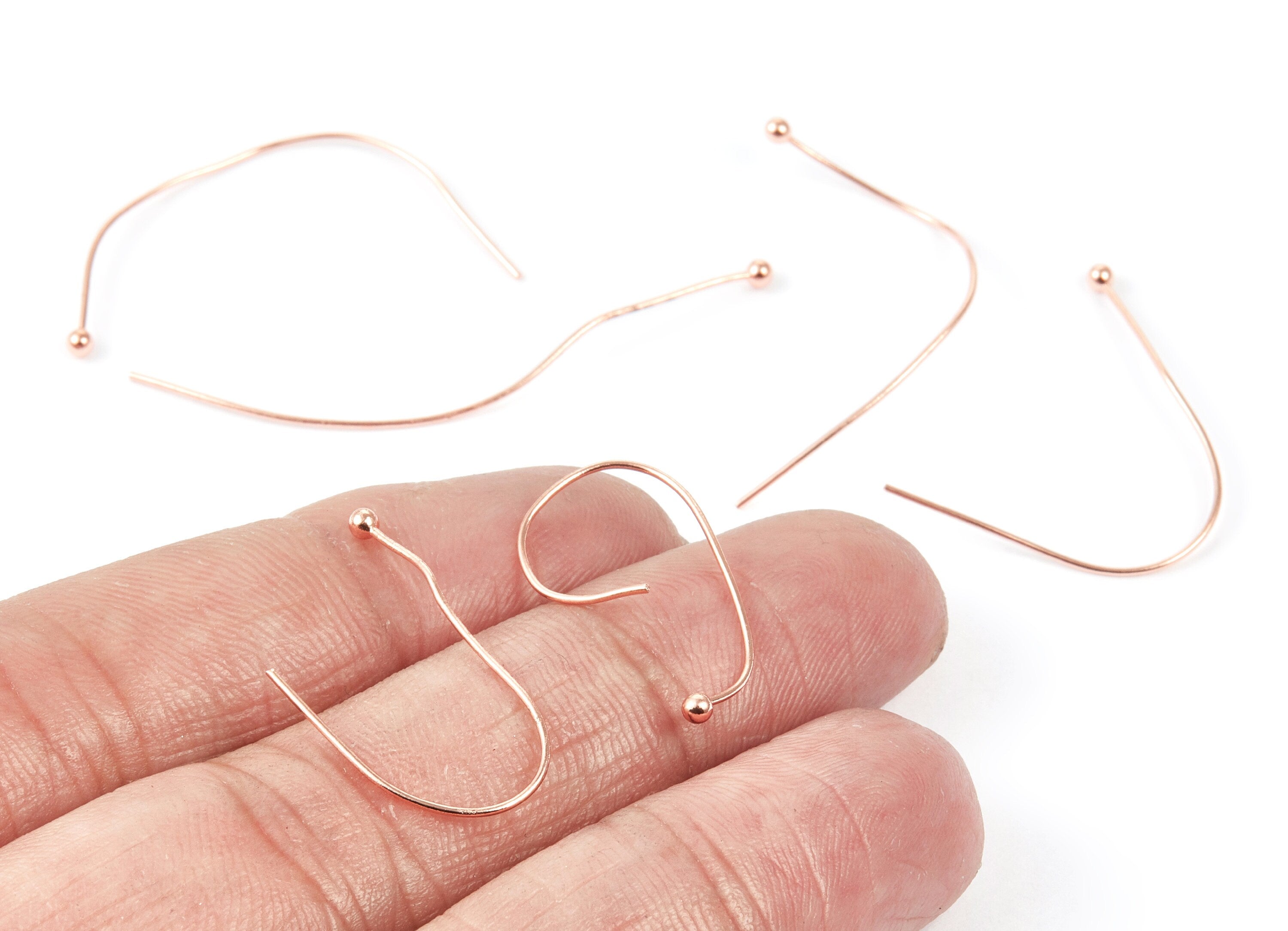 Brass Ball Head Pins - 0.6x50x2.0 - Rose Tone Plated Brass - Jewelry Findings - 50x2x0,6mm - PP1703 - DOMEDBAZAAR